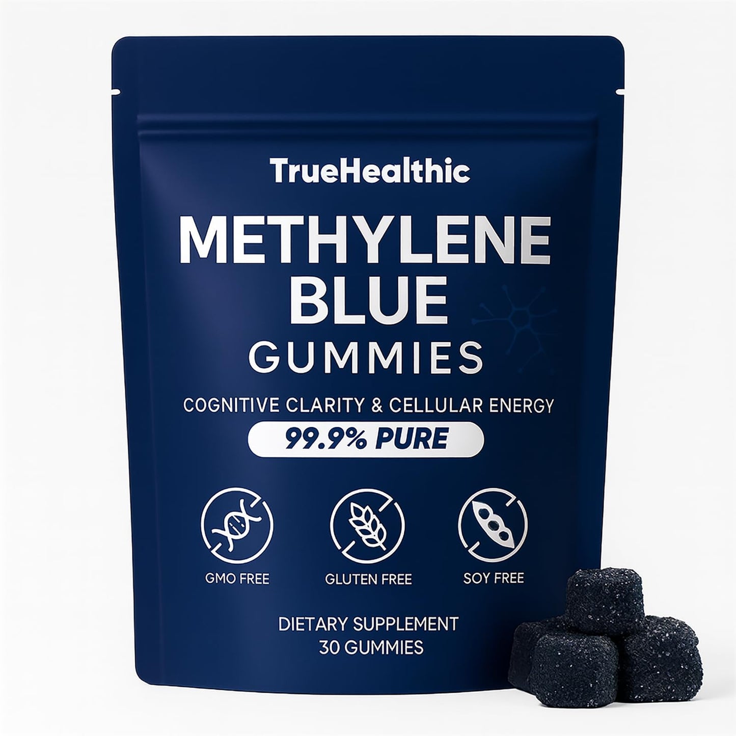 TRUEHEALTHIC Methylene Blue Gummies, 30 Gummies