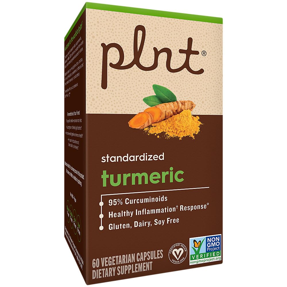 plnt Turmeric with 95% Curcuminoids Capsules 60 Count