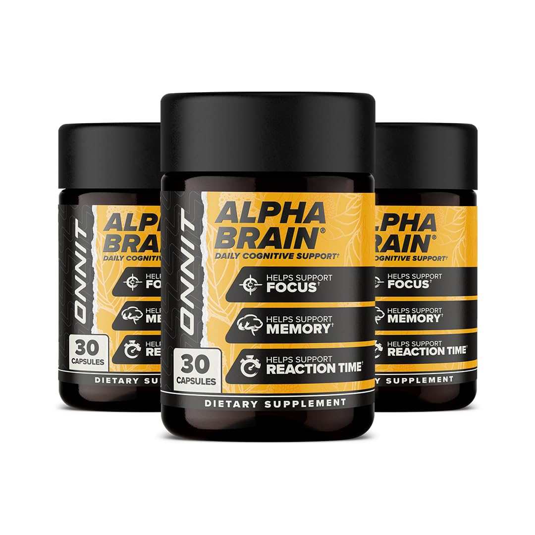 ONNIT Alpha Brain Nootropic Capsules, 90 Capsules