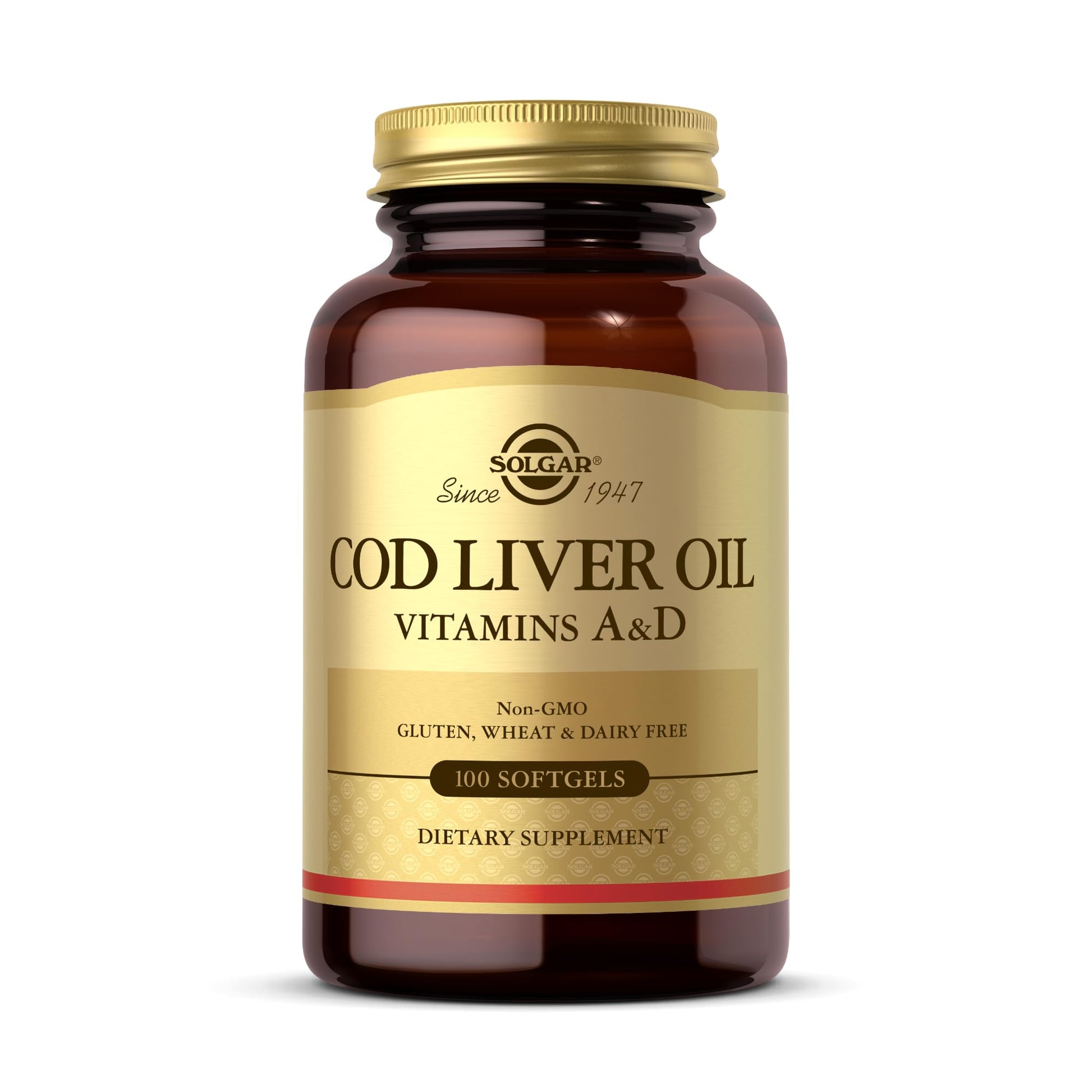 Solgar Cod Liver Oil Softgels 100 Count