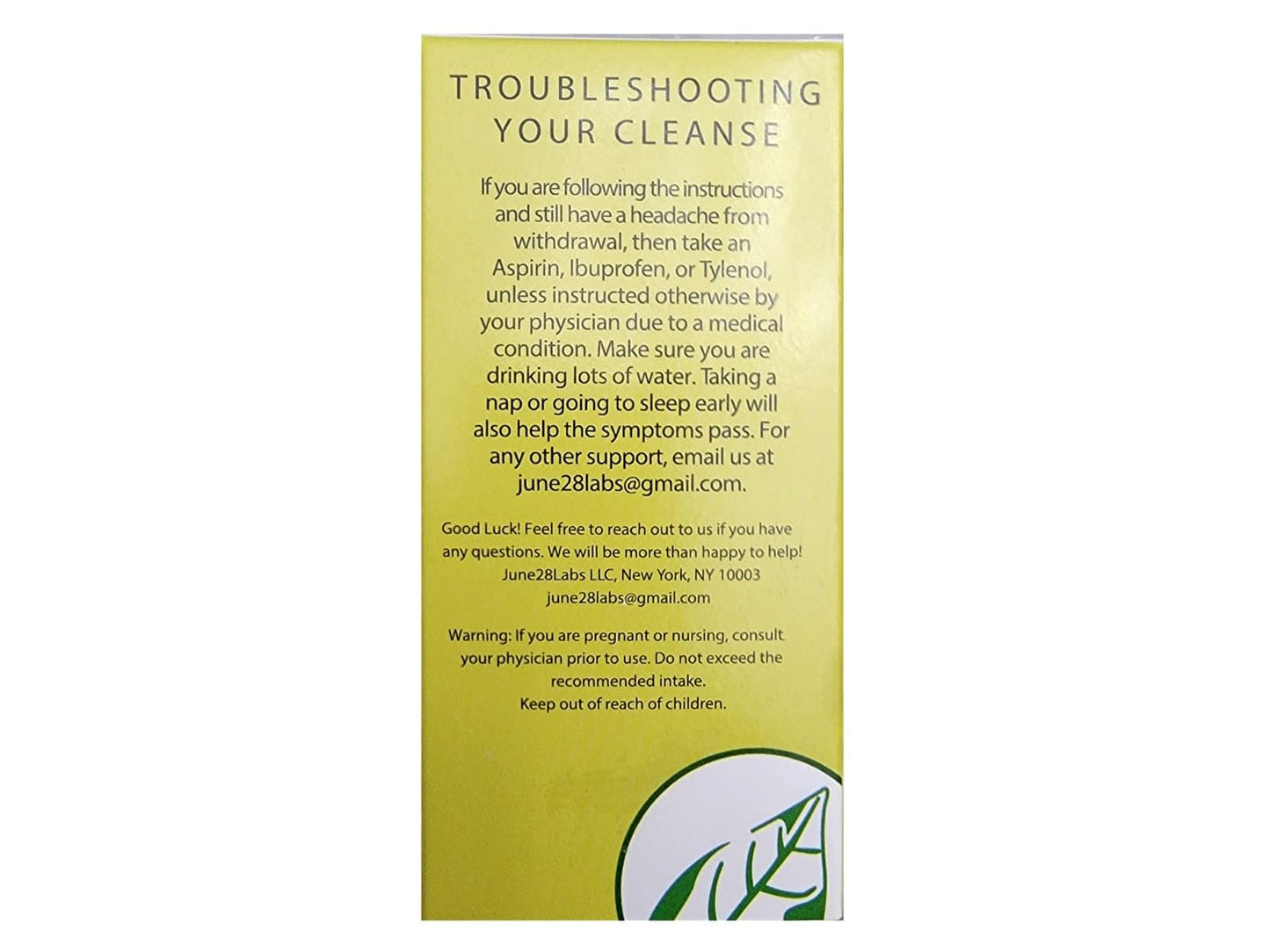 June 28 Labs Caffeine Cleanse Tablet 1 Count