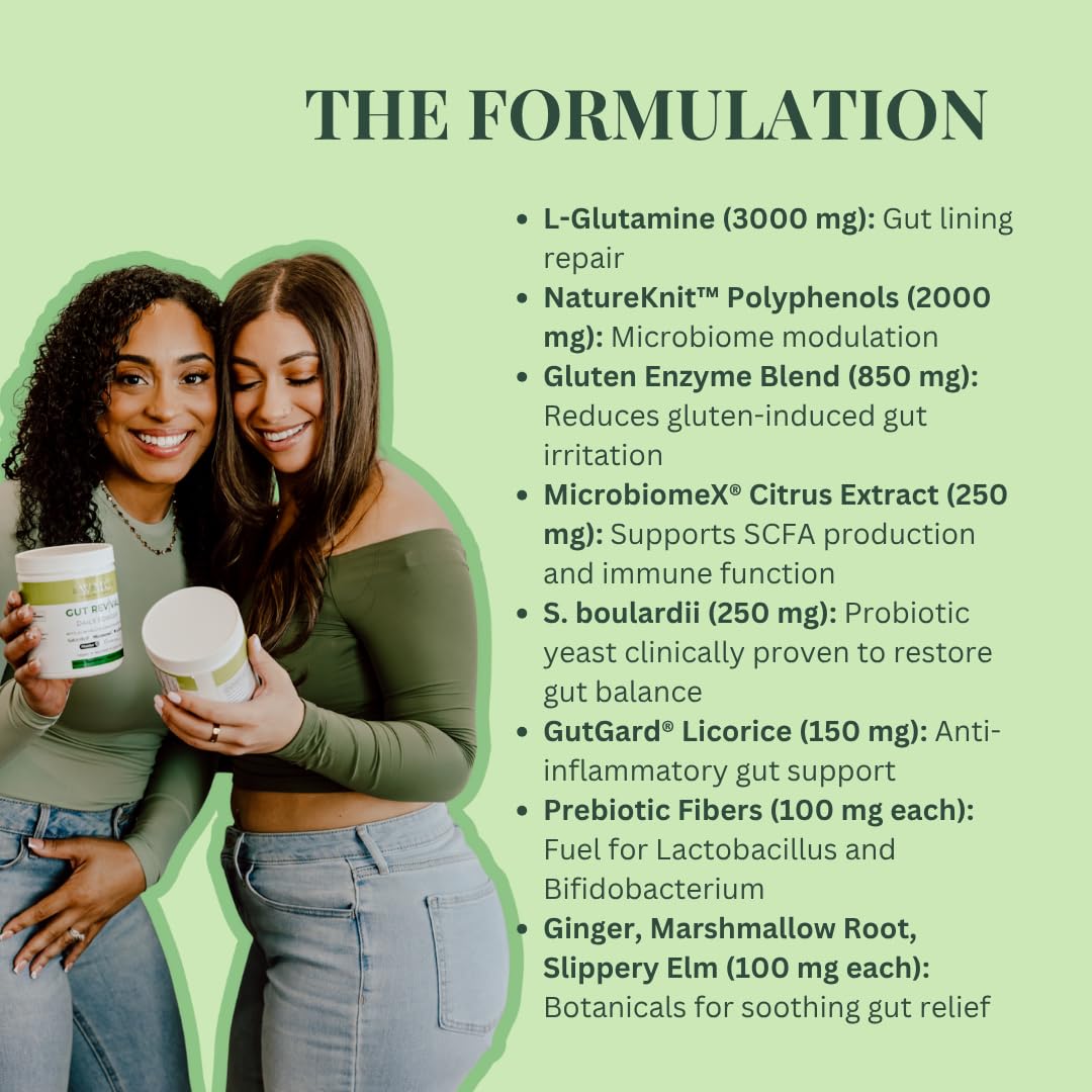 With Meraki Co. Gut Revival for Microbiome Balance and Gut Health Support Powder 7.73 Ounce