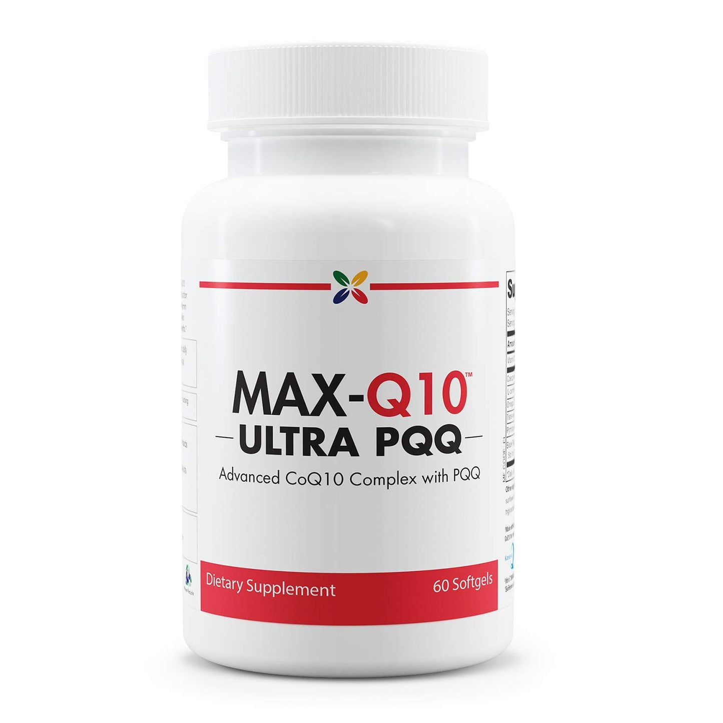 Stop Aging Now MAX-Q10 ULTRA CoQ10 with BioPQQ - Advanced CoQ10 Complex with PQQ Softgels, 60 Count