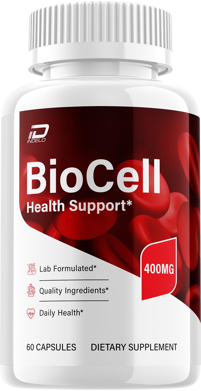 Indelo Bio Cell Capsules – BioCell Natural Blend Daily Health Supplement, 60 Capsules