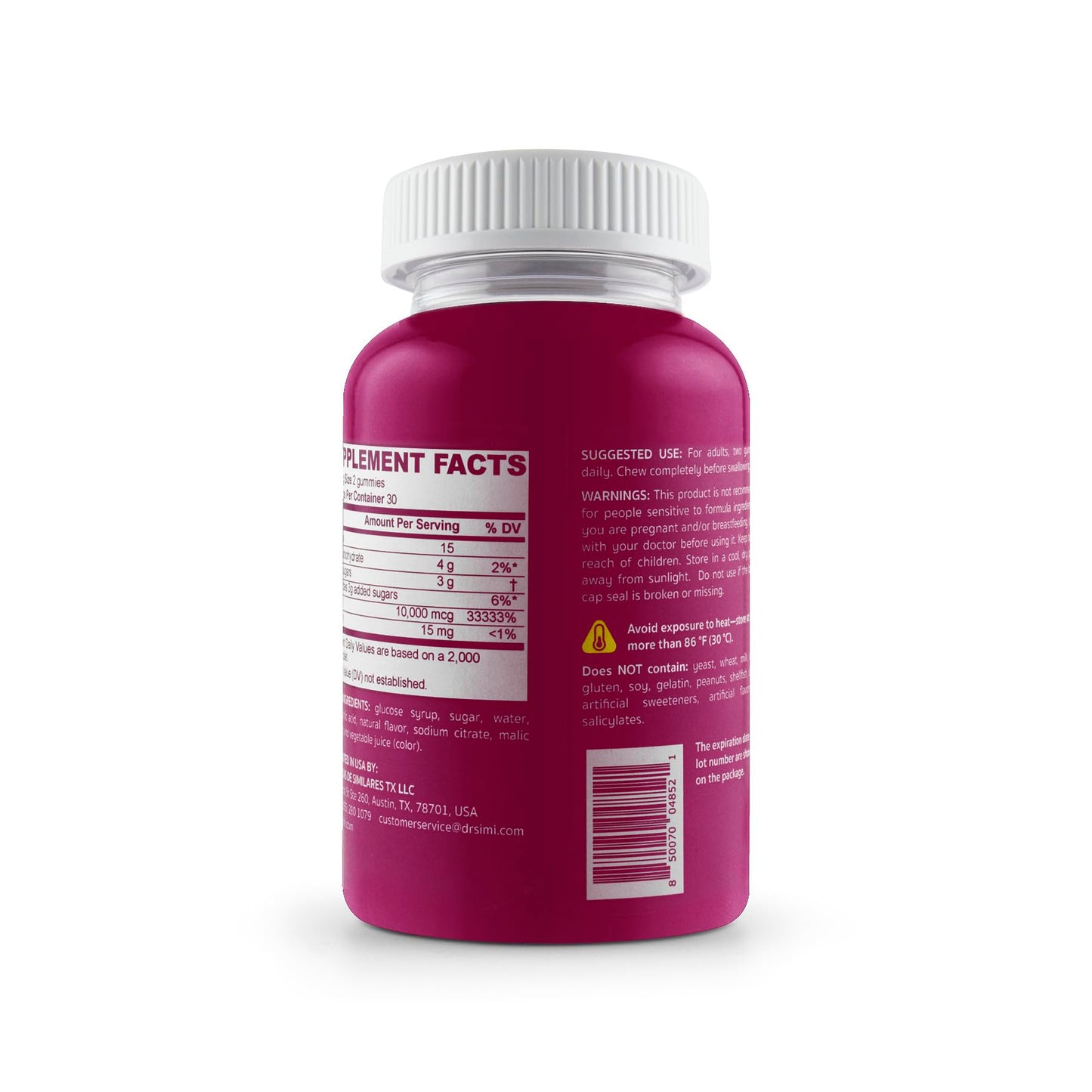 MULTI GOMI Dr. SImi Biotin 10,000 mcg Extra Strength Hair, Skin & Nails Support 60 Gummies