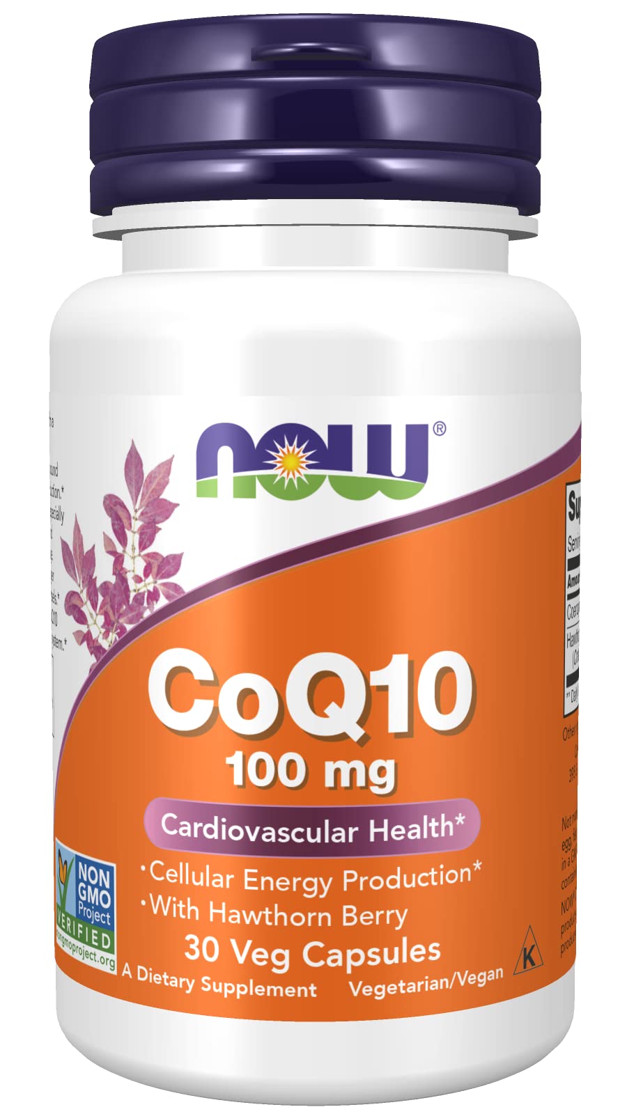 NOW Foods CoQ10 100mg Capsule, 30 Count