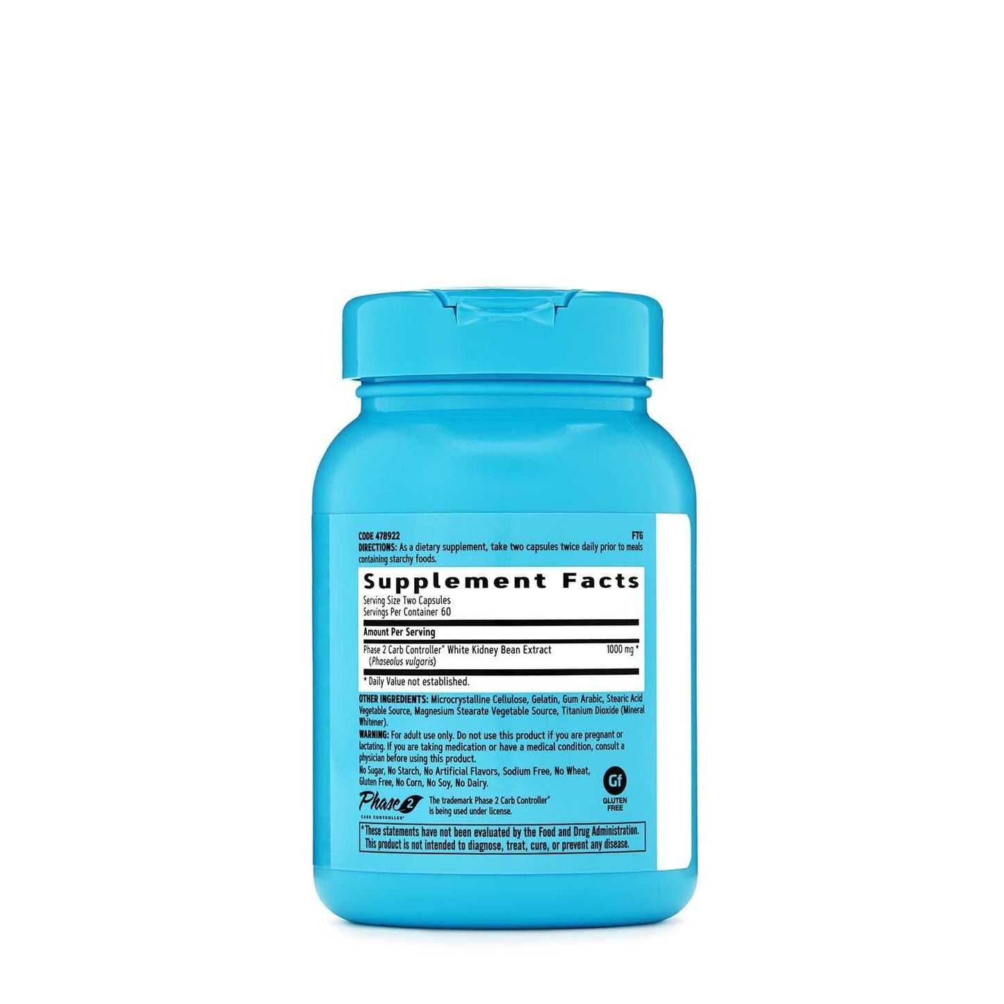 GNC Total Lean Phase 2 Carb Controller 120 Capsules