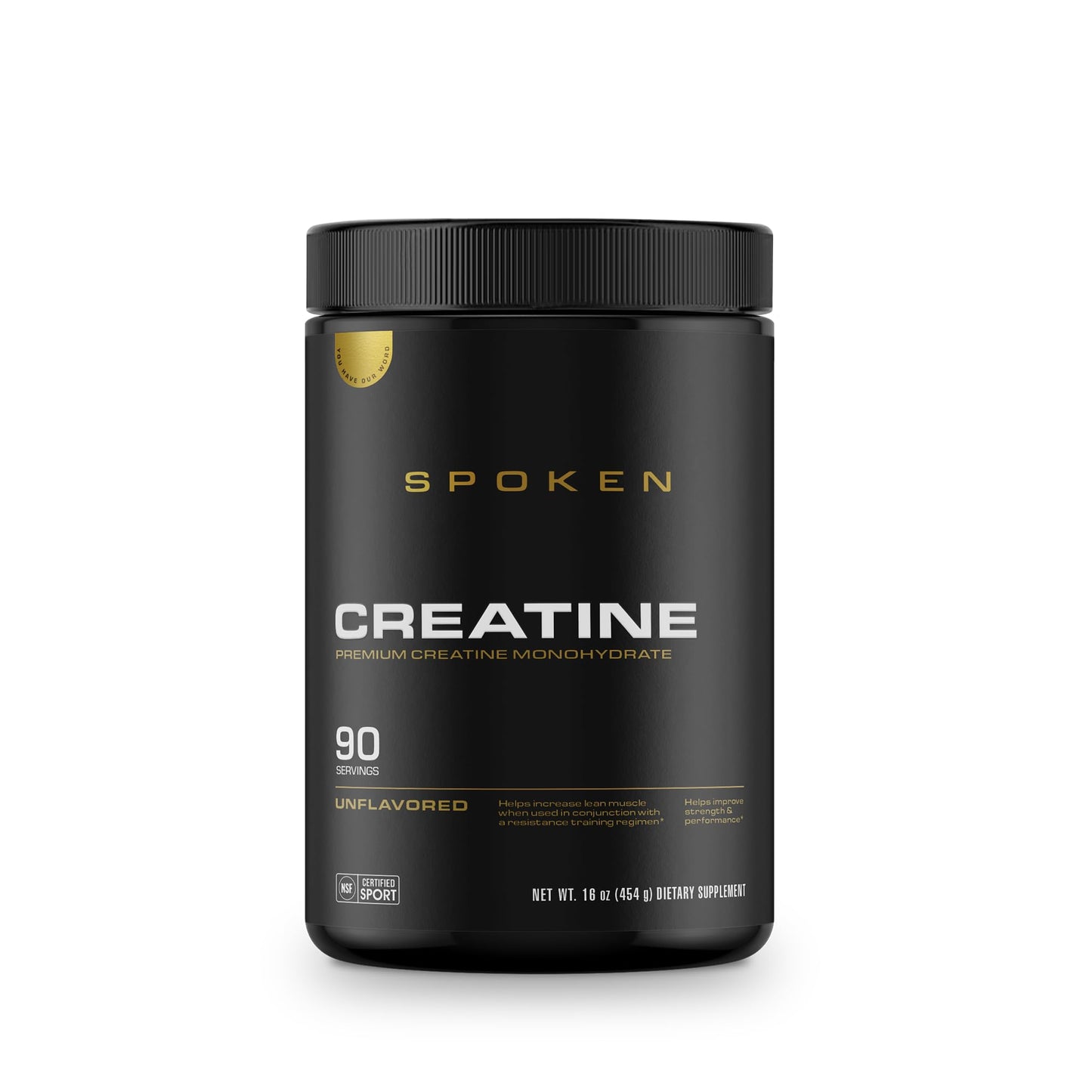 Spoken Creatine Monohydrate Powder, 16 oz