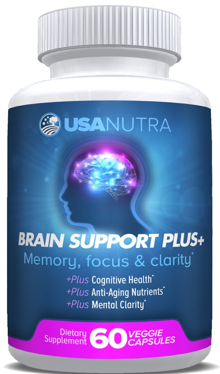 USANUTRA Brain Support Plus for Memory and Focus, 60 Capsules