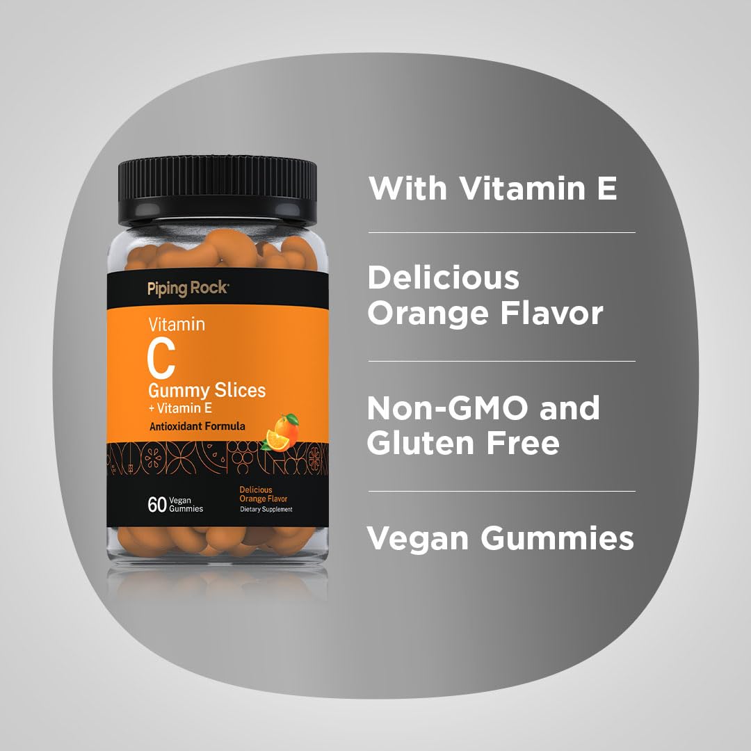 Piping Rock Vitamin C Gummies 60 Count