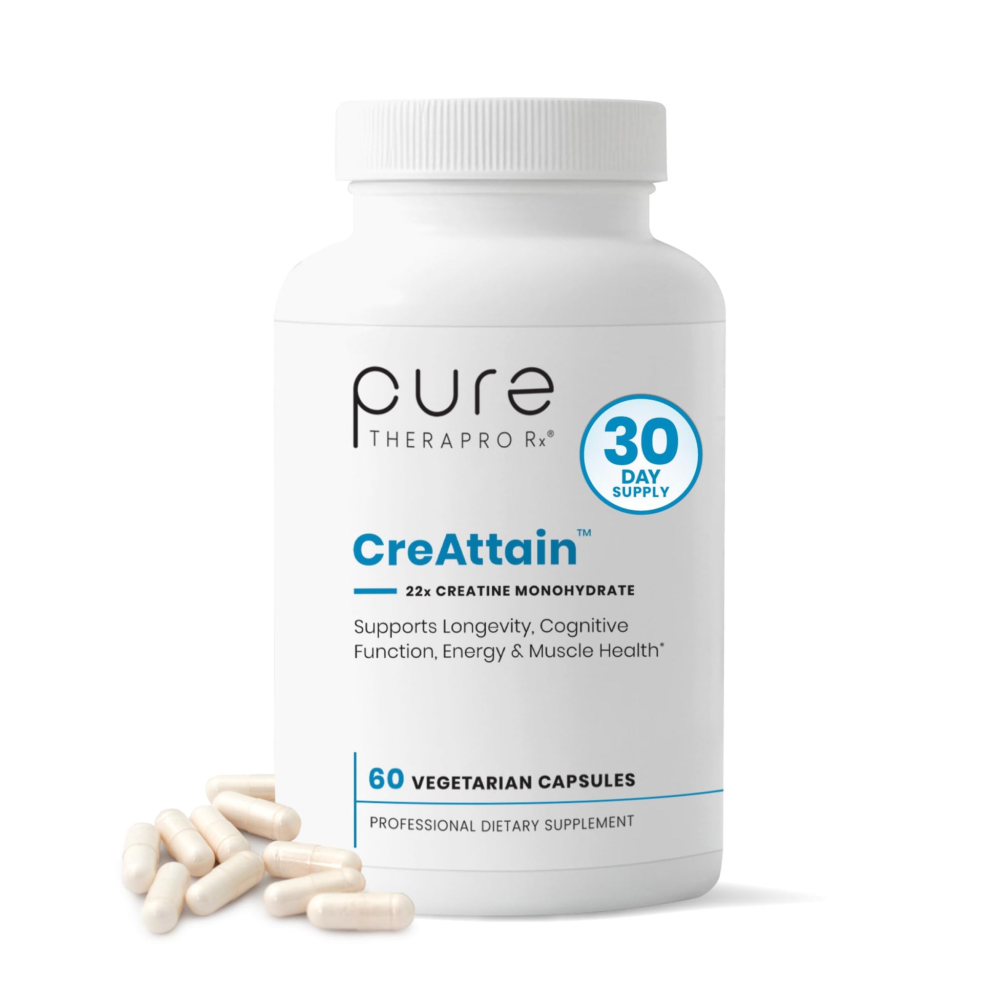 Pure Therapro Rx Creatine Capsules, 60 Capsules