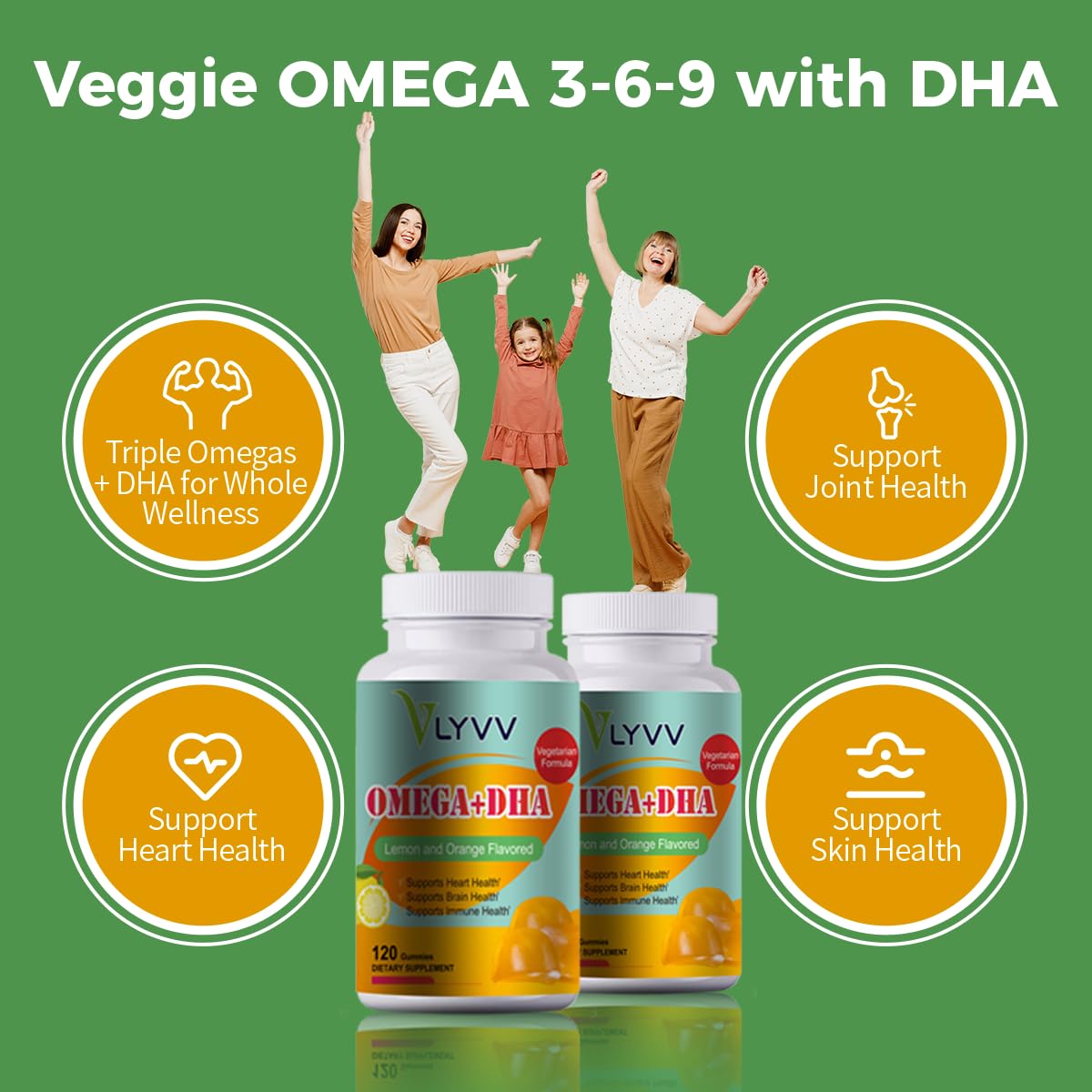 Lyvv Omega Plus DHA Gummy 120 Gummies