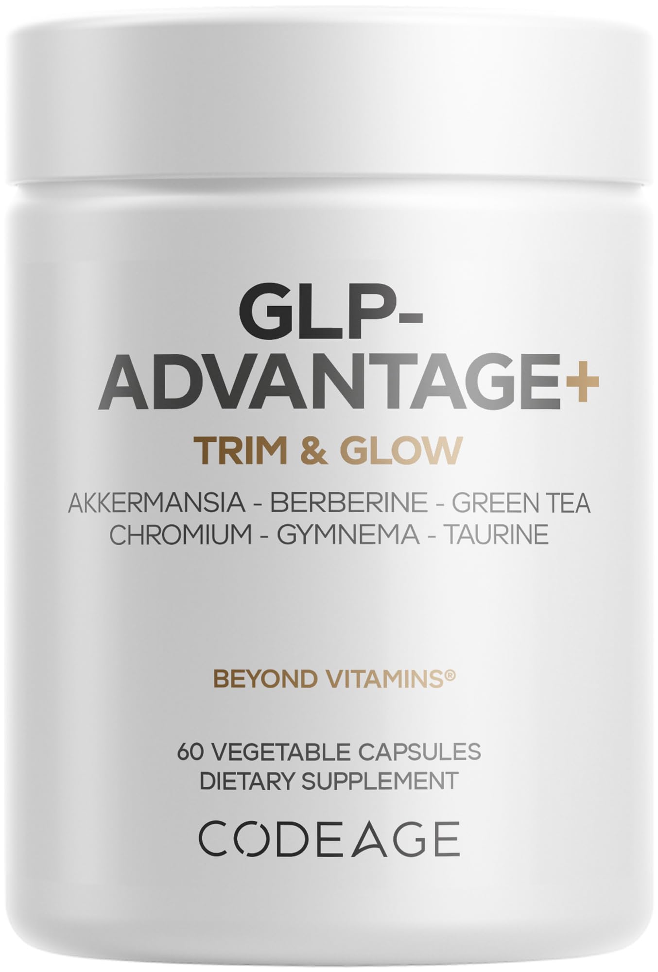Codeage GLP-Advantage+ Supplement Metabolic & GLP-1 Activity Support Capsules, 60 Count