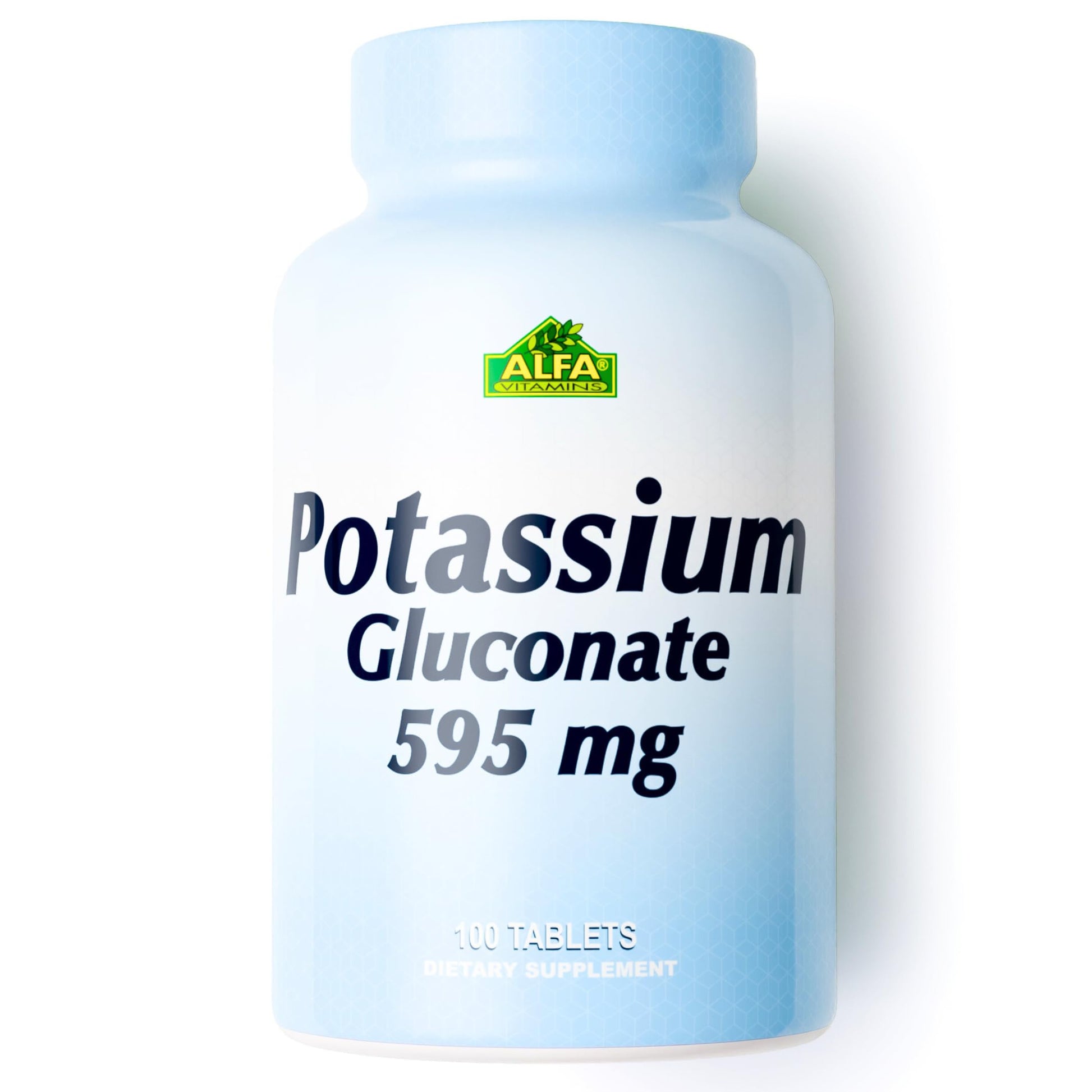 ALFA VITAMINS Potassium Gluconate 595 Mg 100 Tablets