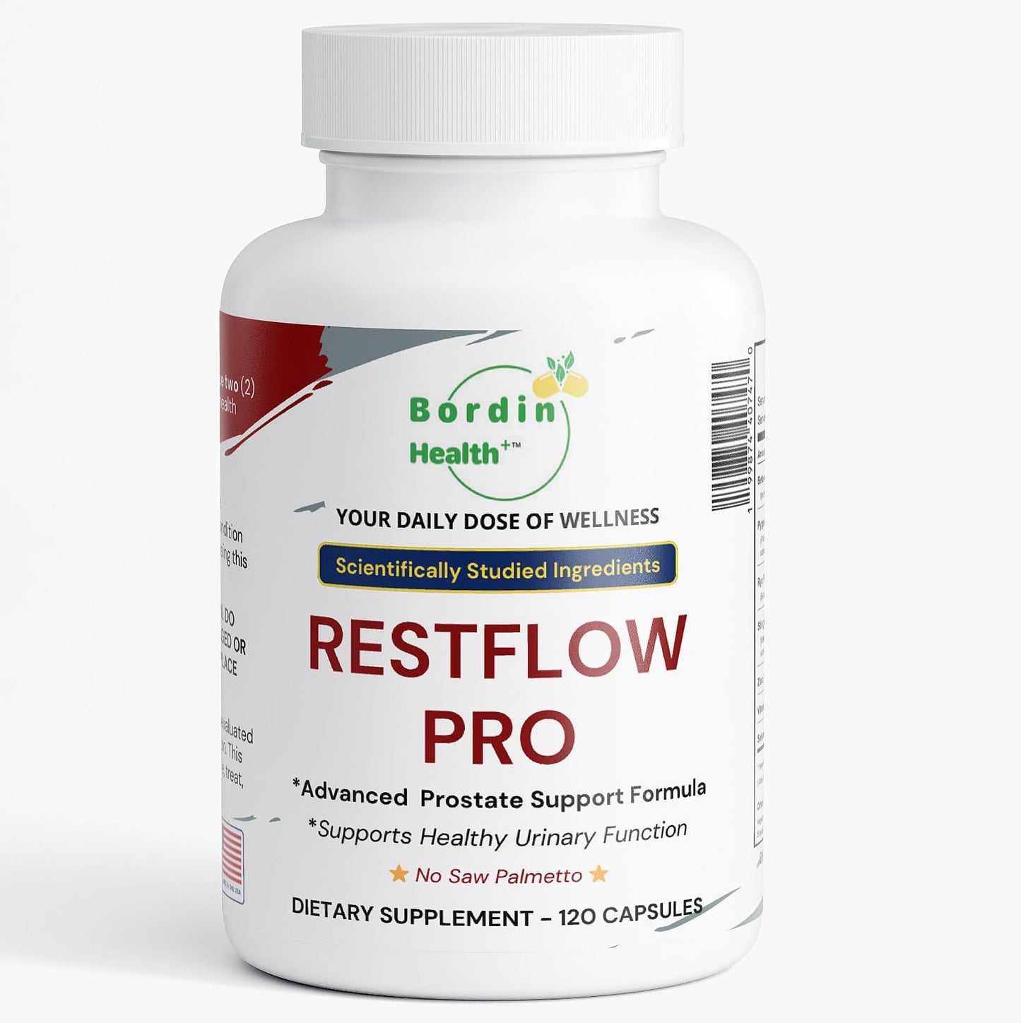 Bordin Health RestFlow Pro Advanced Prostate Support Capsules 120 Count
