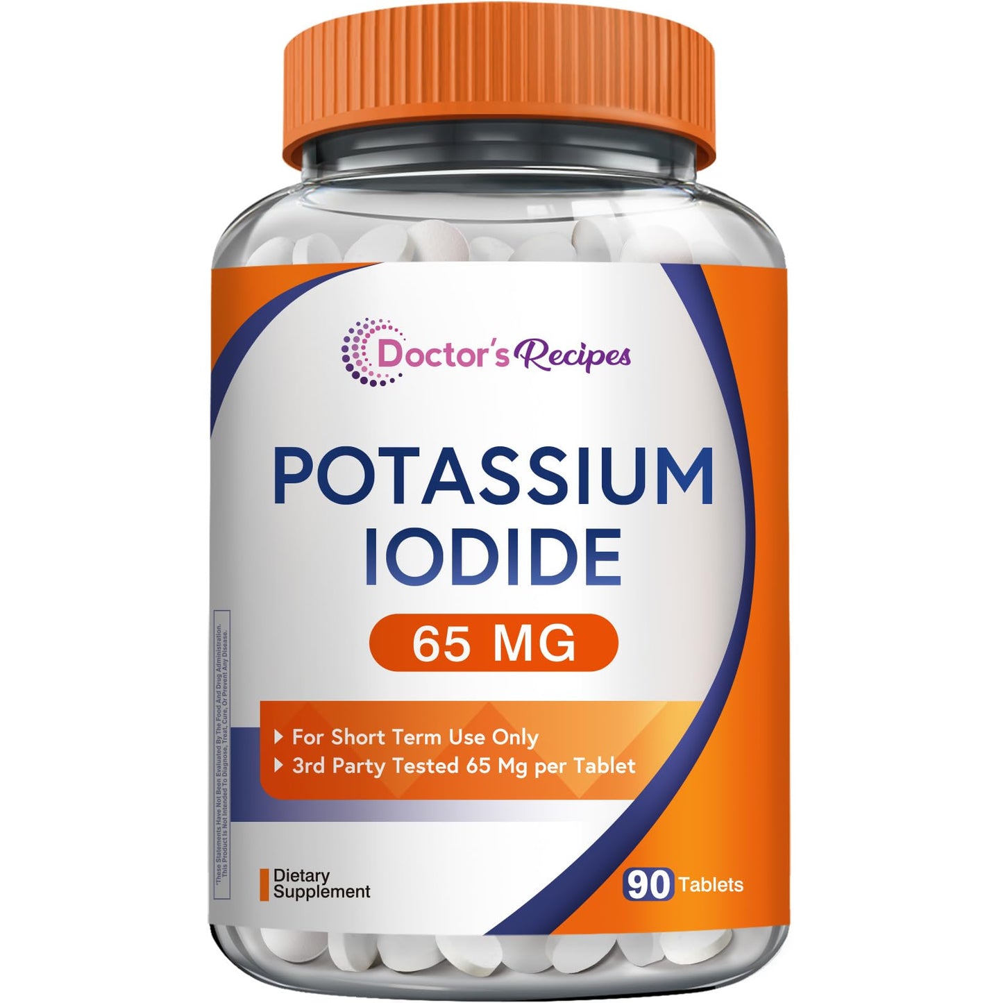 Doctor's Recipes Potassium Iodide 65 mg, 90 Tablets