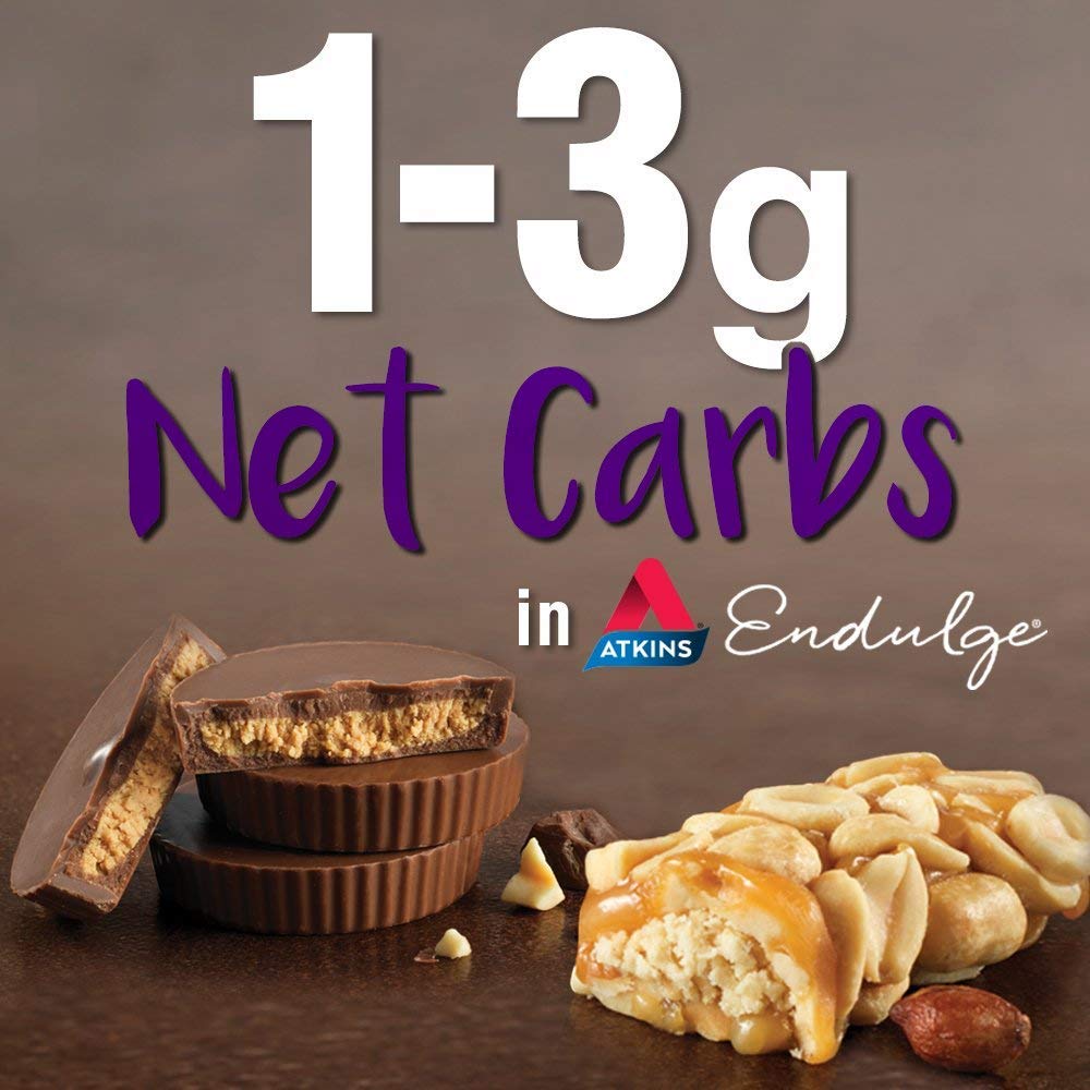 Atkins Endulge Treat Caramel Nut Chew Bar, 30 Bars