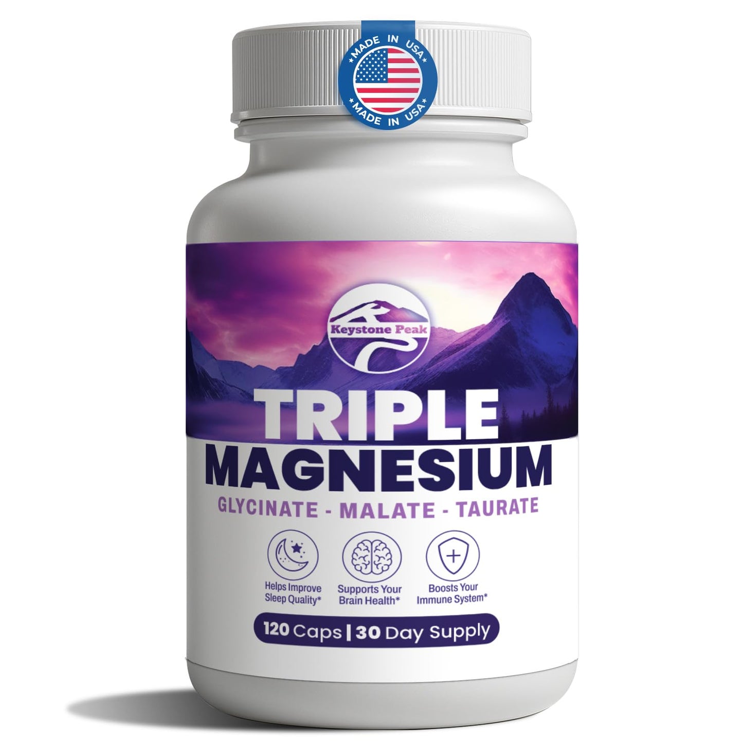 Keystone Peak Triple Magnesium Complex Capsules 120 Count