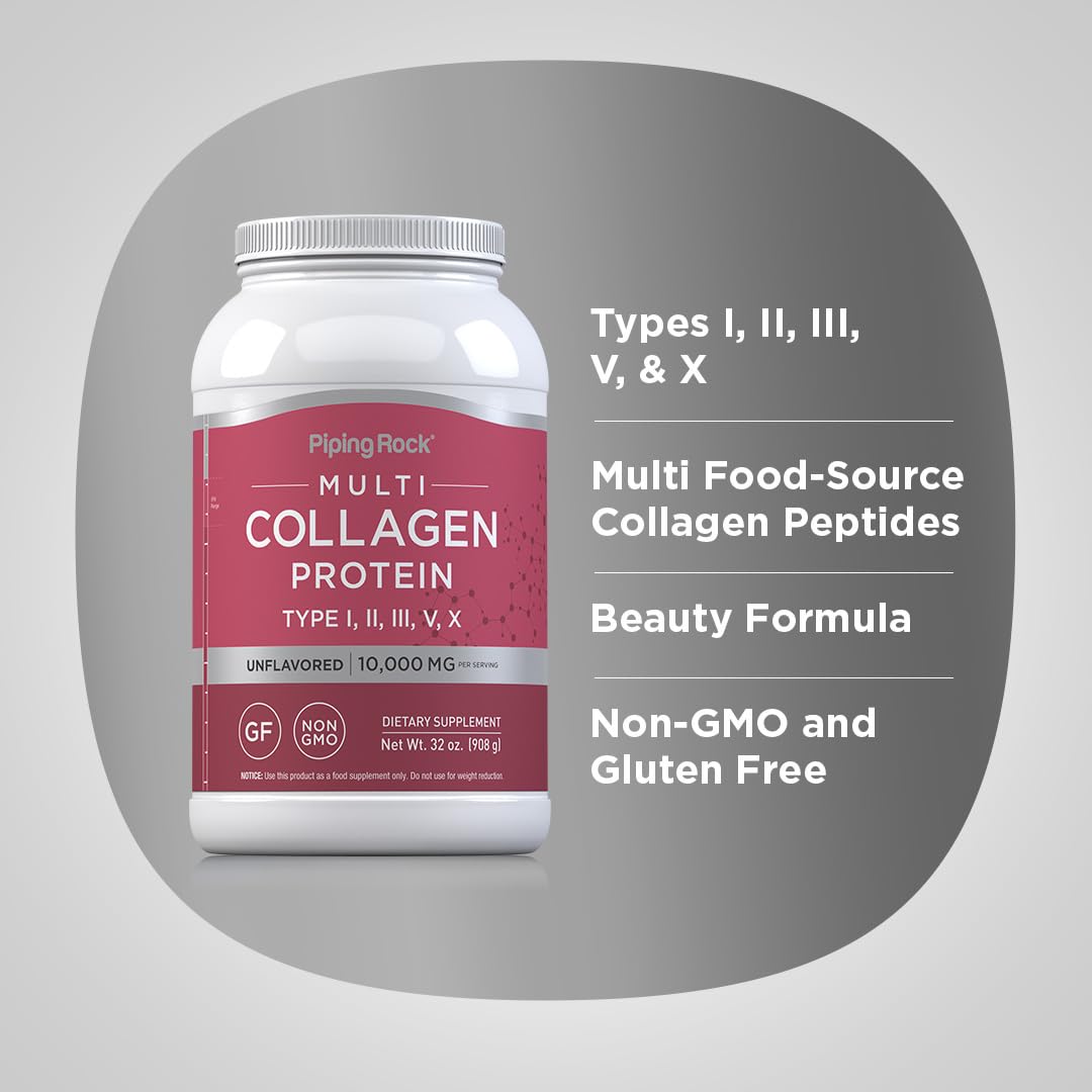 Piping Rock Multi Collagen Protein Powder 32 oz
