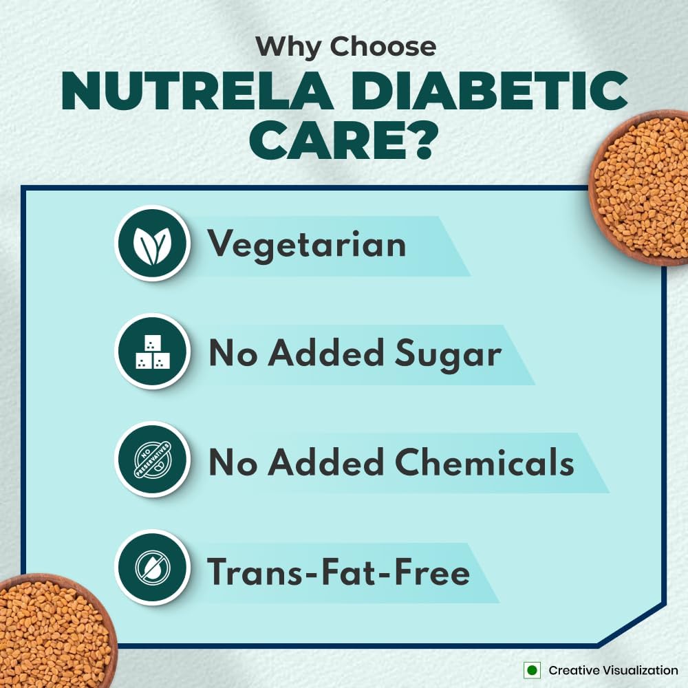 PGM DISTRIBUTORS Nutrela Diabetic Protein Powder for Adults, 26.6