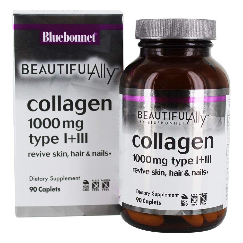 BlueBonnet Beautiful Ally® Collagen Type I + III 1,000 mg Tablet, 90 Count