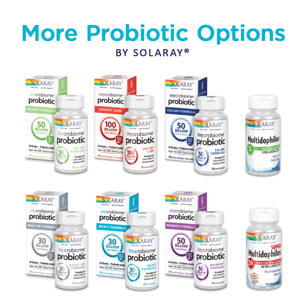 Solaray Multidophilus 24 Strain Probiotic 30 Billion CFU, Capsule, 60 Count