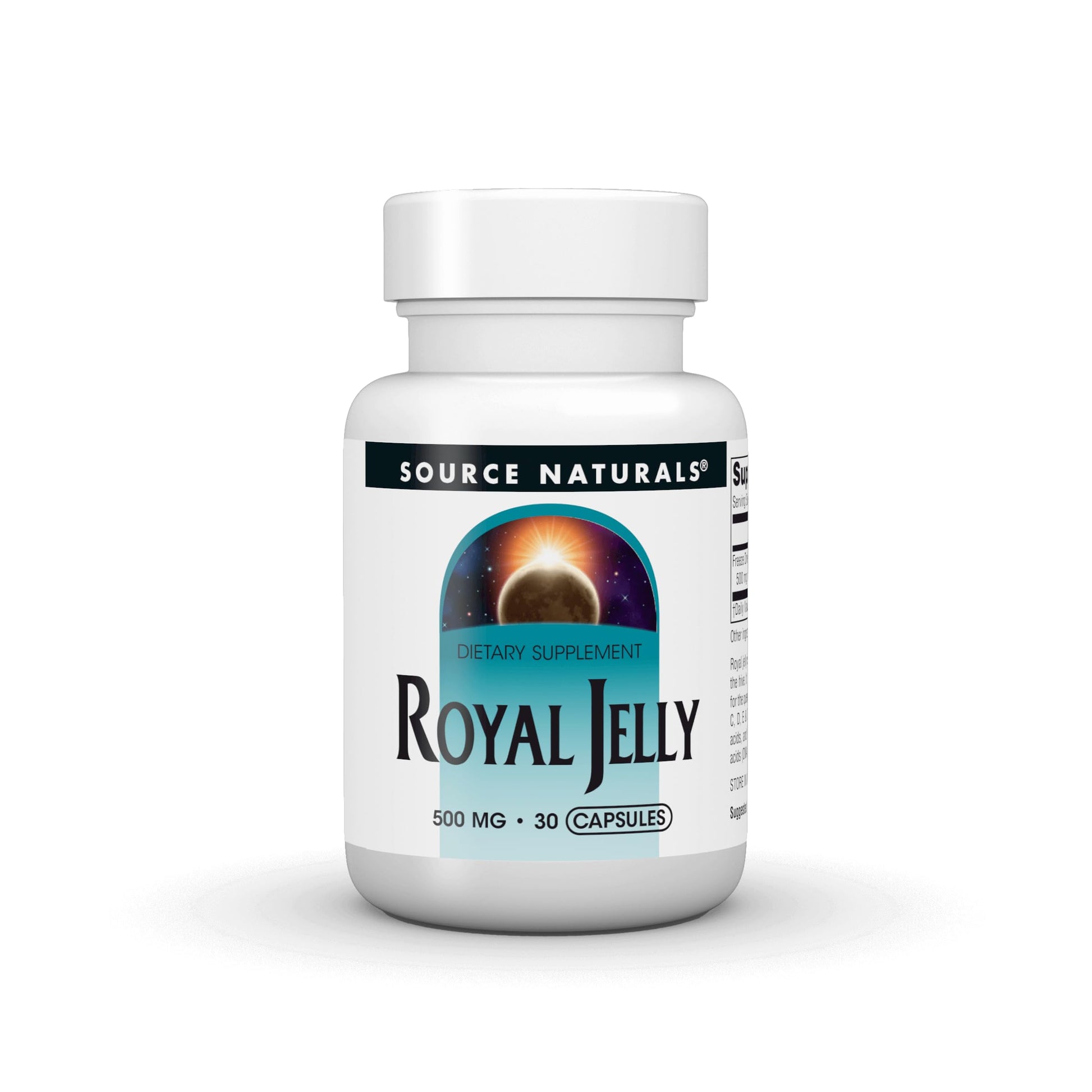 Source Naturals Royal Jelly 500mg Capsules, 30 Count