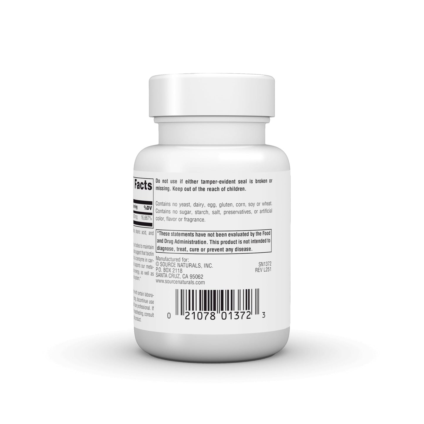 Source Naturals Biotin, Hair, Skin and Nail Support Tablets, 60 Tablets