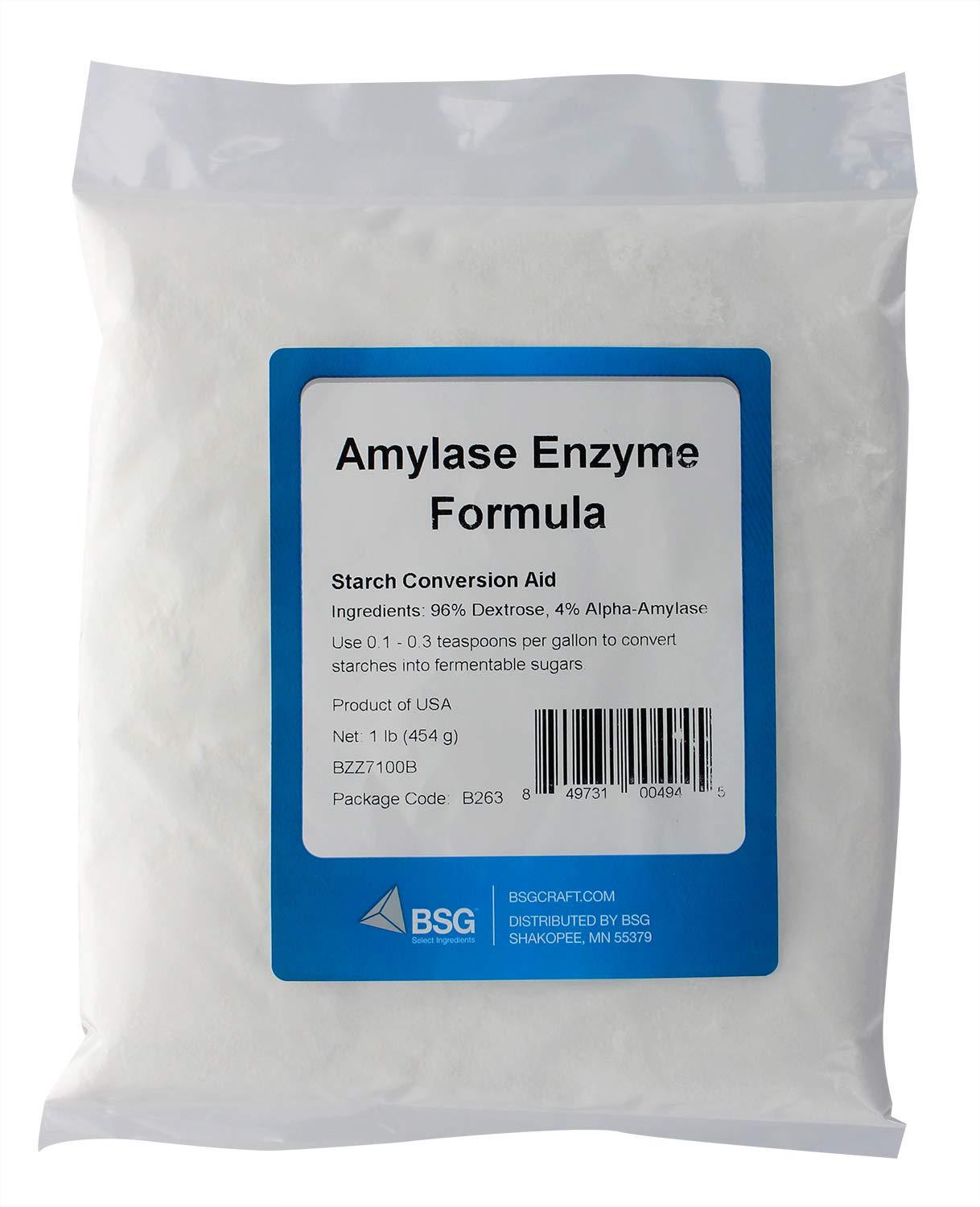 HBO Home Brew Ohio Fermax Yeast Nutrient, Distiller's Yeast, Amylase Enzyme Powder, 1 Unit