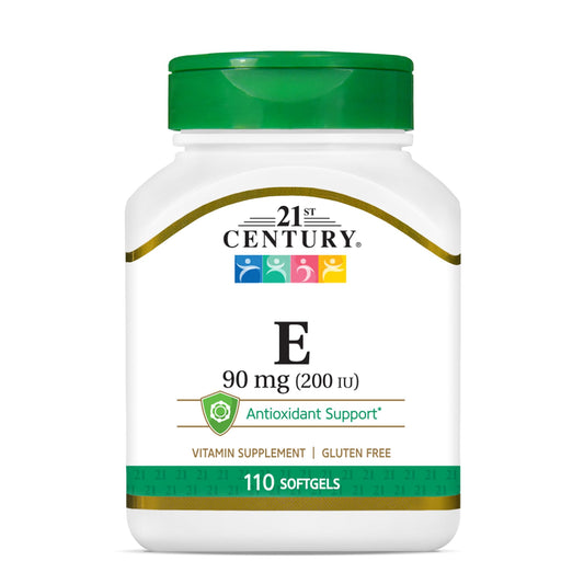 21st Century E 200 I.U. (Dl-Alpha) Vitamin E Softgels, 220 Count