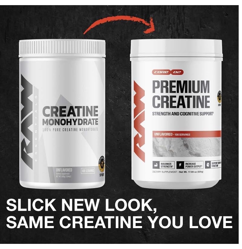 Generic Creatine Monohydrate Powder, Unflavored Micronized, 18
