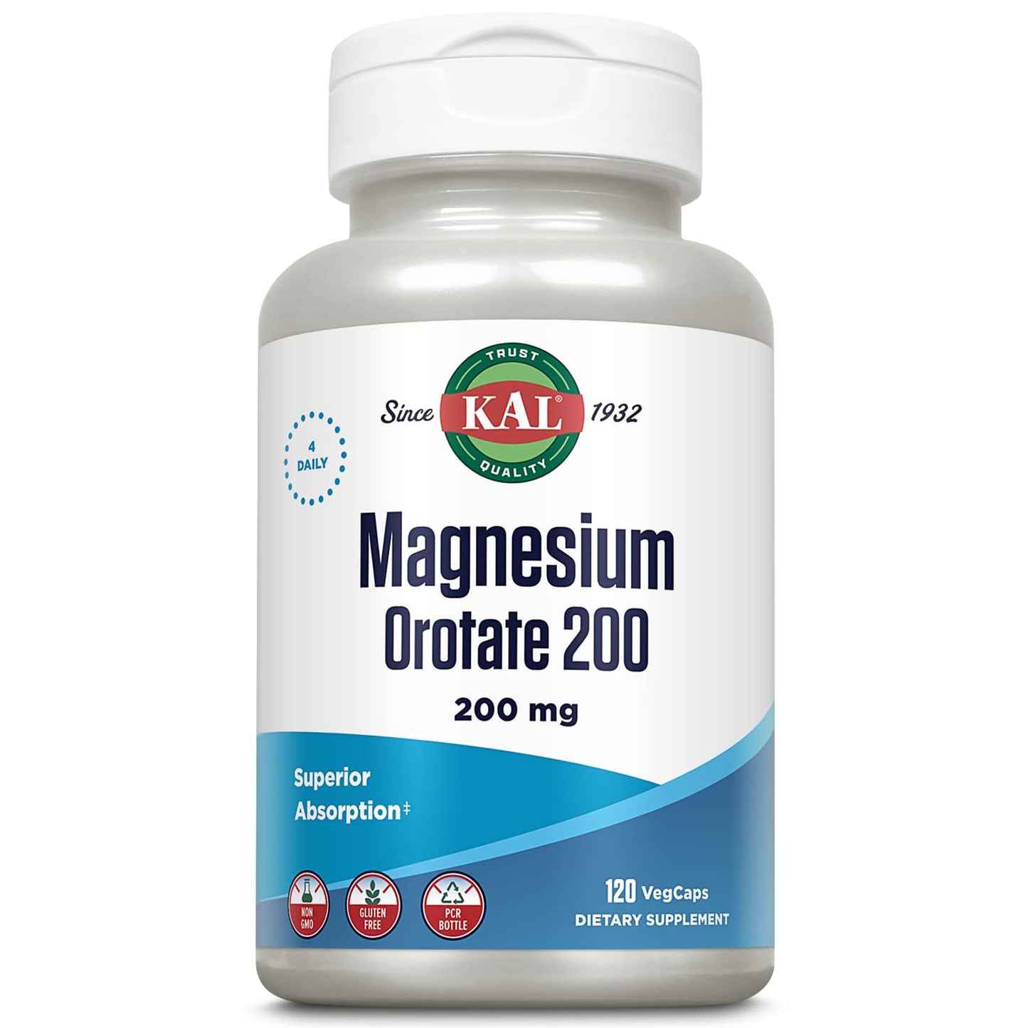 KAL Magnesium Orotate Capsule 200 mg, 120 Count