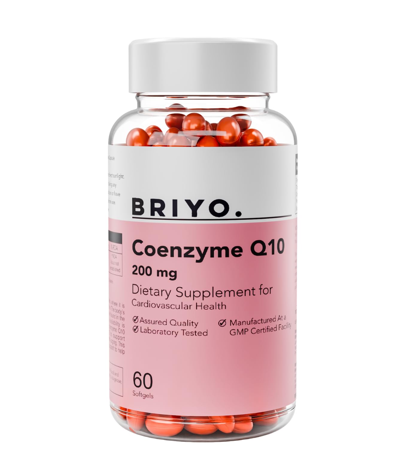 Briyosis Coenzyme Q10 200 mg Capsule, 60 Count