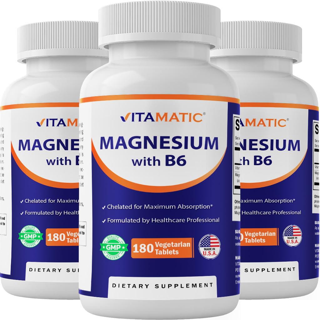 Vitamatic Magnesium with B6, 540 Tablets