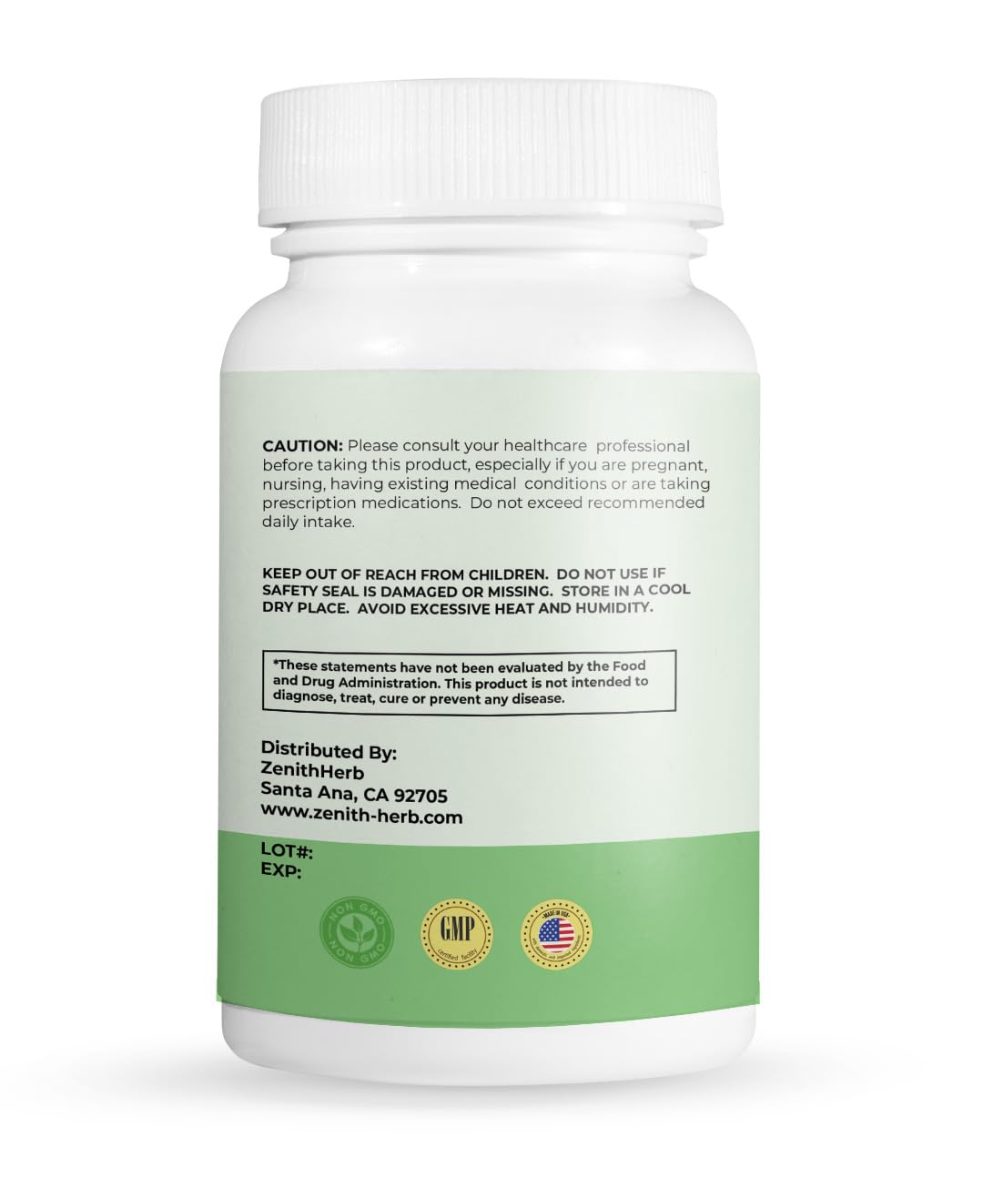 ZenithHerb Bushy Knotweed Root and Rhizome Hu Zhang Herbal Supplement, 100 Capsules
