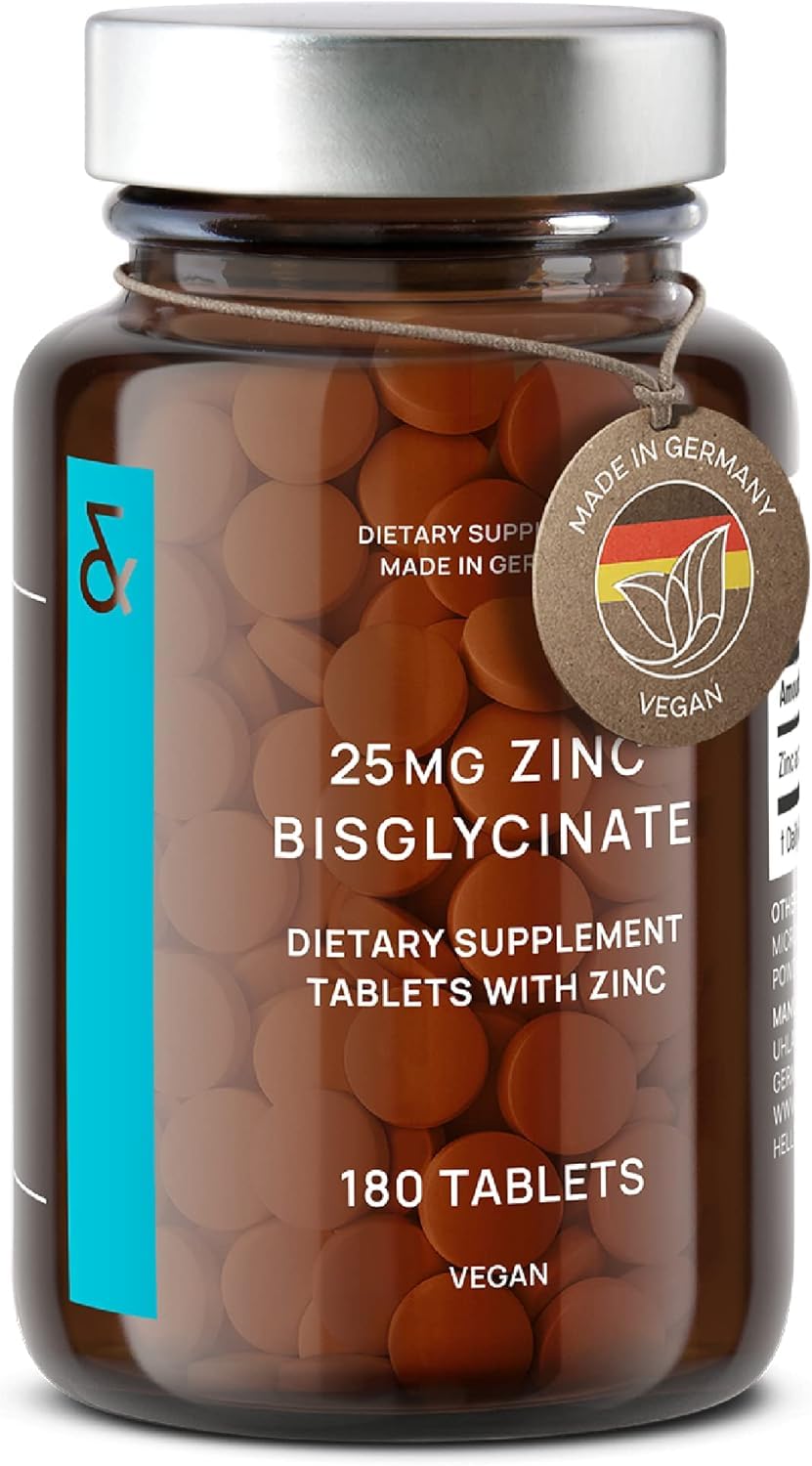 CLAV Zinc Bisglycinate 25mg tablets 180 Tablets