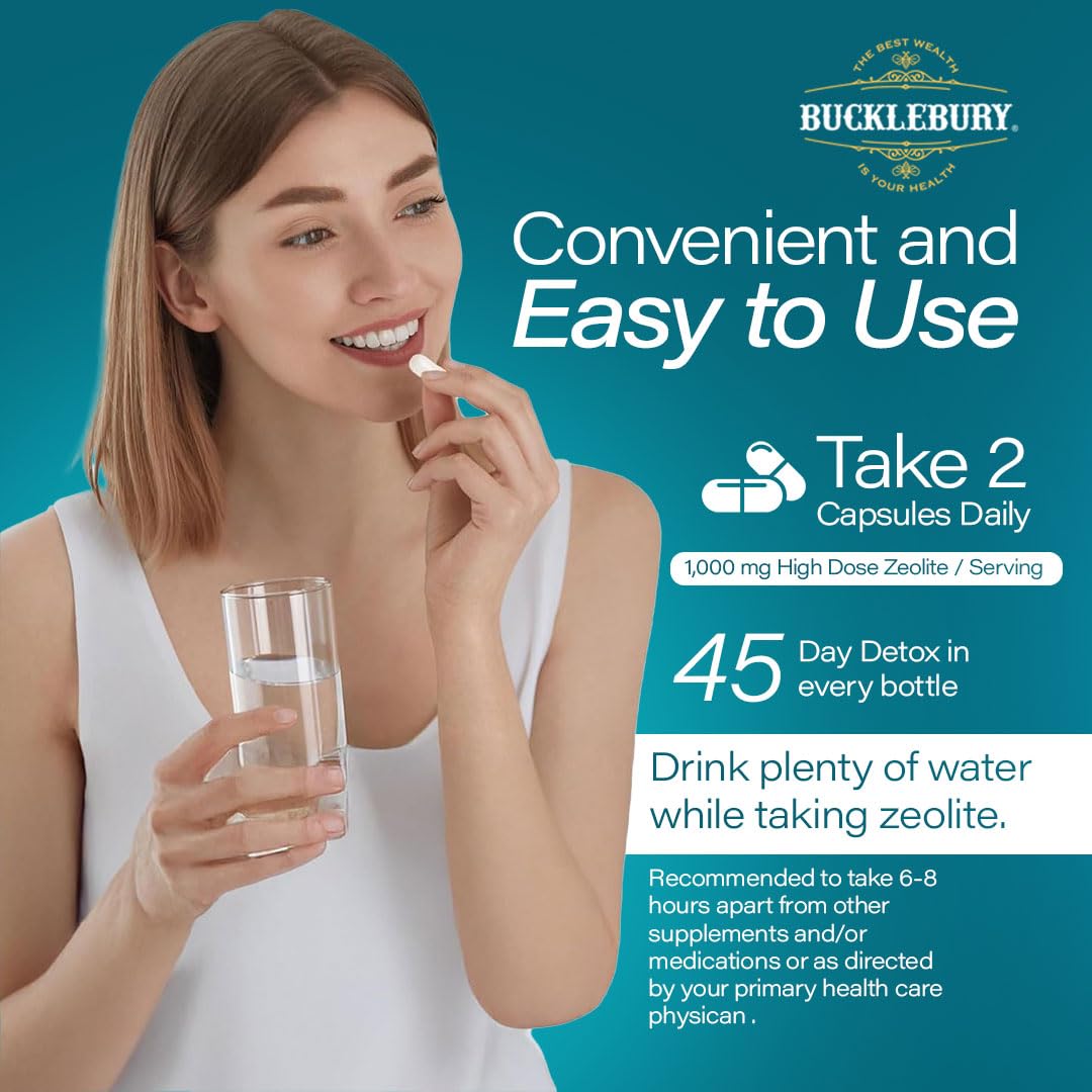BUCKLEBURY Micronized Zeolite Capsules 90 Count