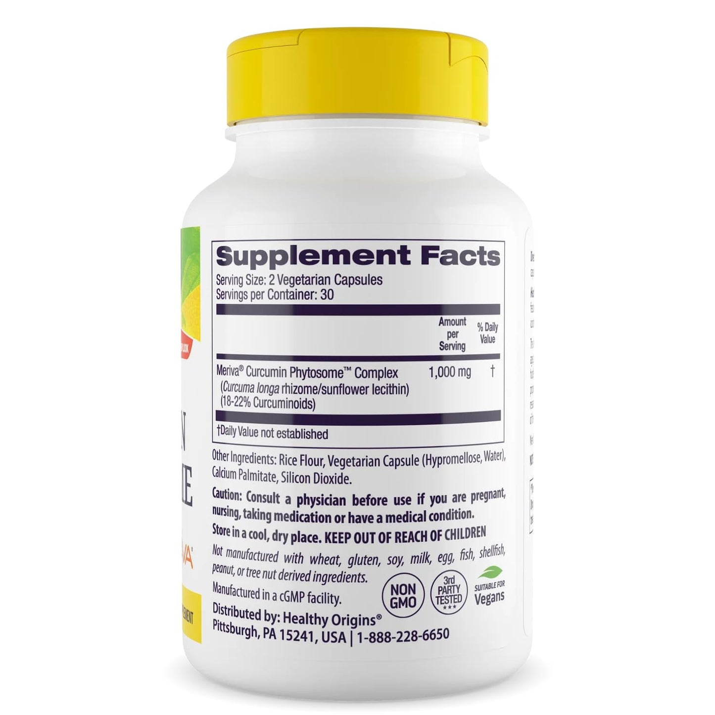 Healthy Origins Curcumin Phytosome 500 mg, 60 Capsules