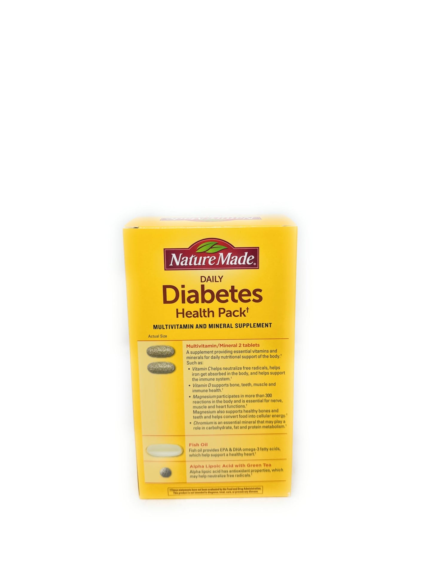 Nature Made Daily Diabetes Health Pack 60 Capsules