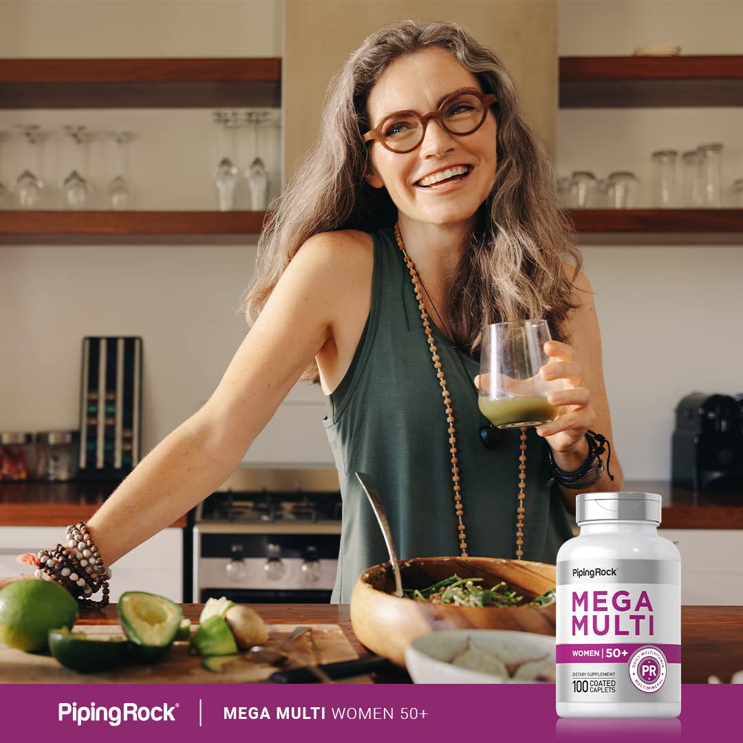 Piping Rock Multivitamin for Women 50 Plus Caplets 100 Count