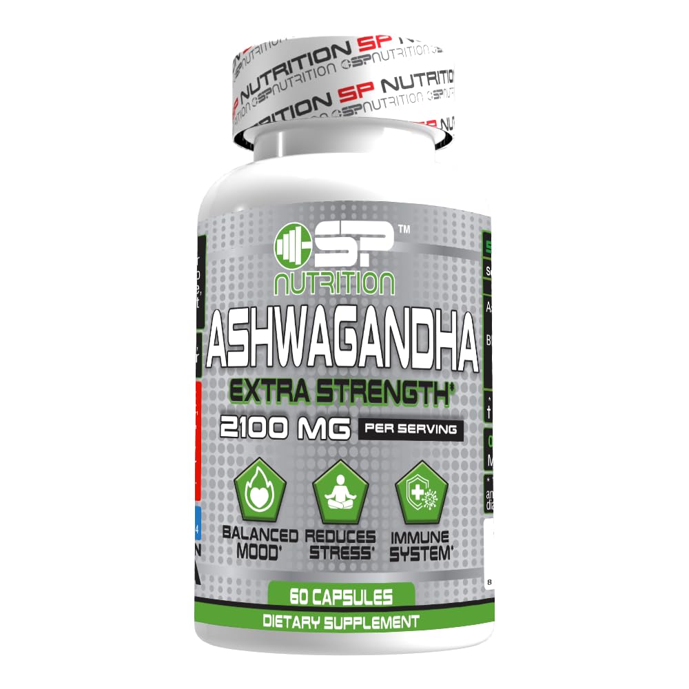S Nutrition Ashwagandha Extra Strength Supplement, 120 Capsules