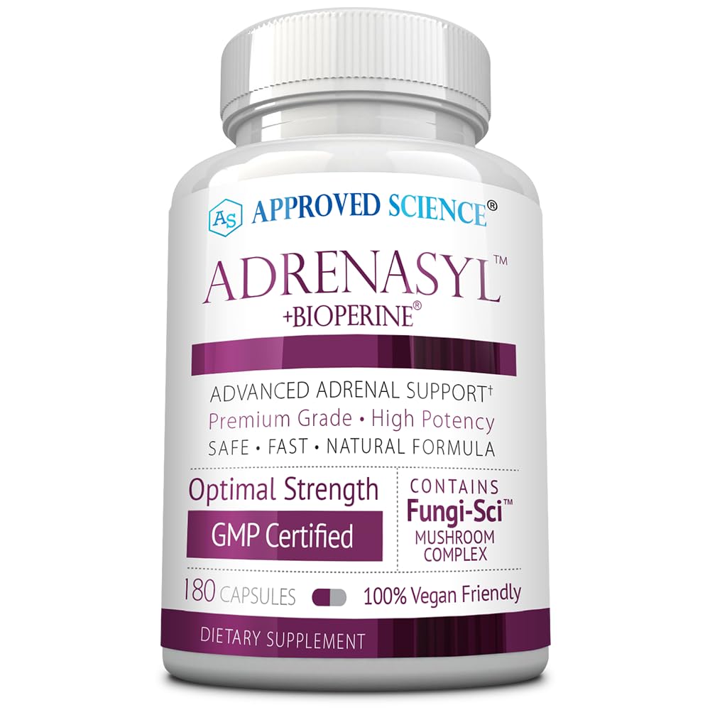Approved Science Adrenasyl Adrenal Gland Support Capsules 180 Count