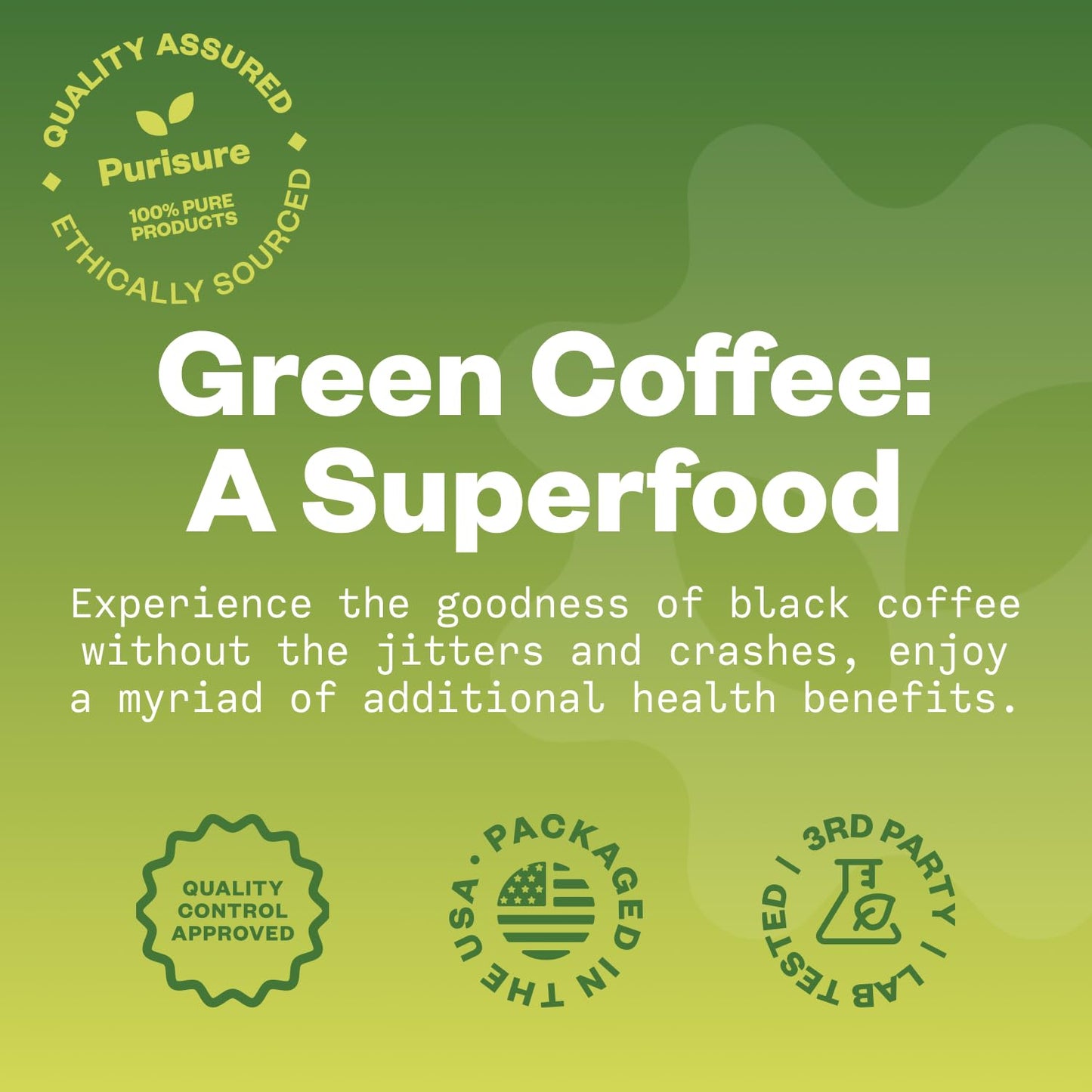 Purisure Green Coffee Bean Extract Powder, 5.29 oz, 750 Servings
