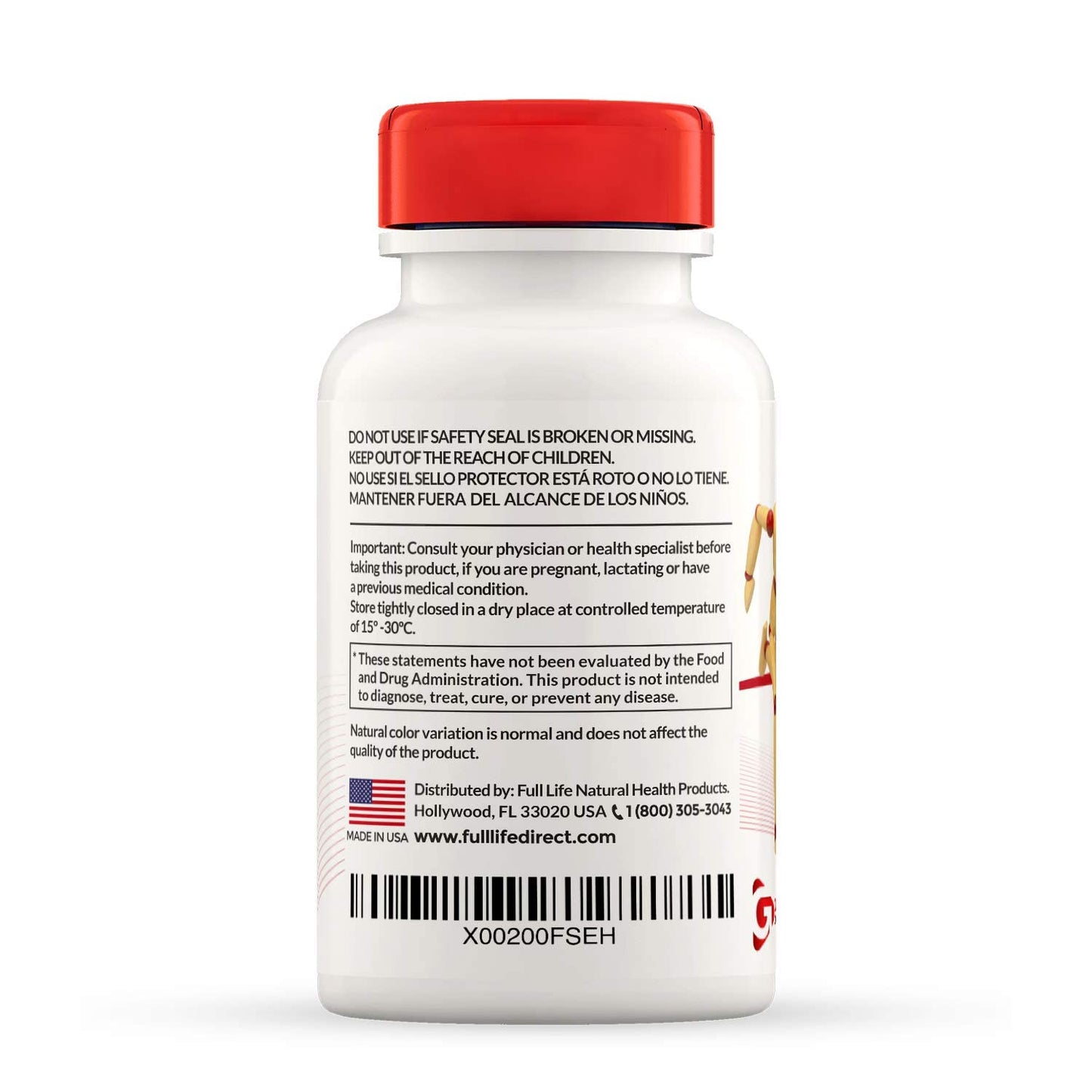 Full Life Reuma Art X Strength 400 mg Herbal Supplements Capsule, 90 Veggie Capsules