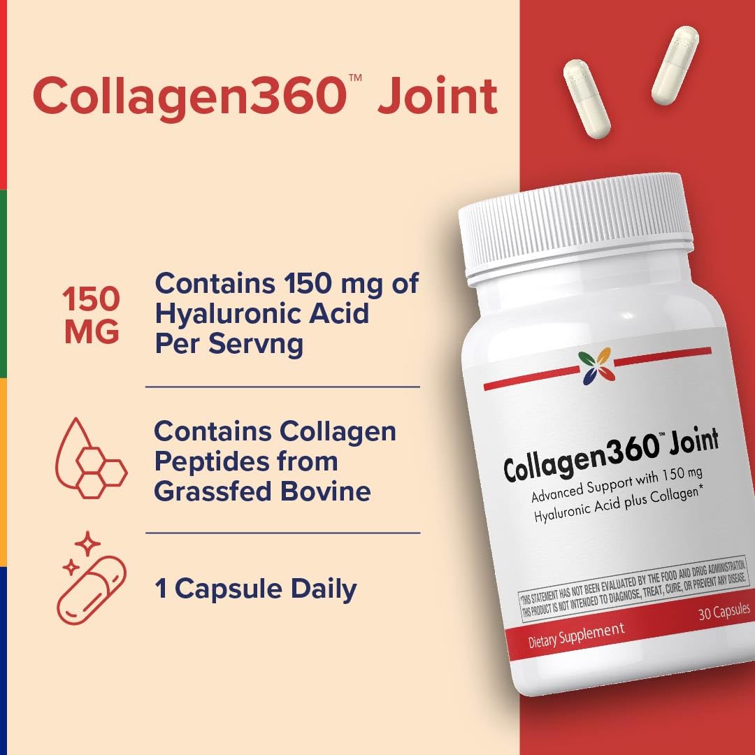 Stop Aging Now Collagen Peptides with Hyaluronic Acid Capsules, 30 Count