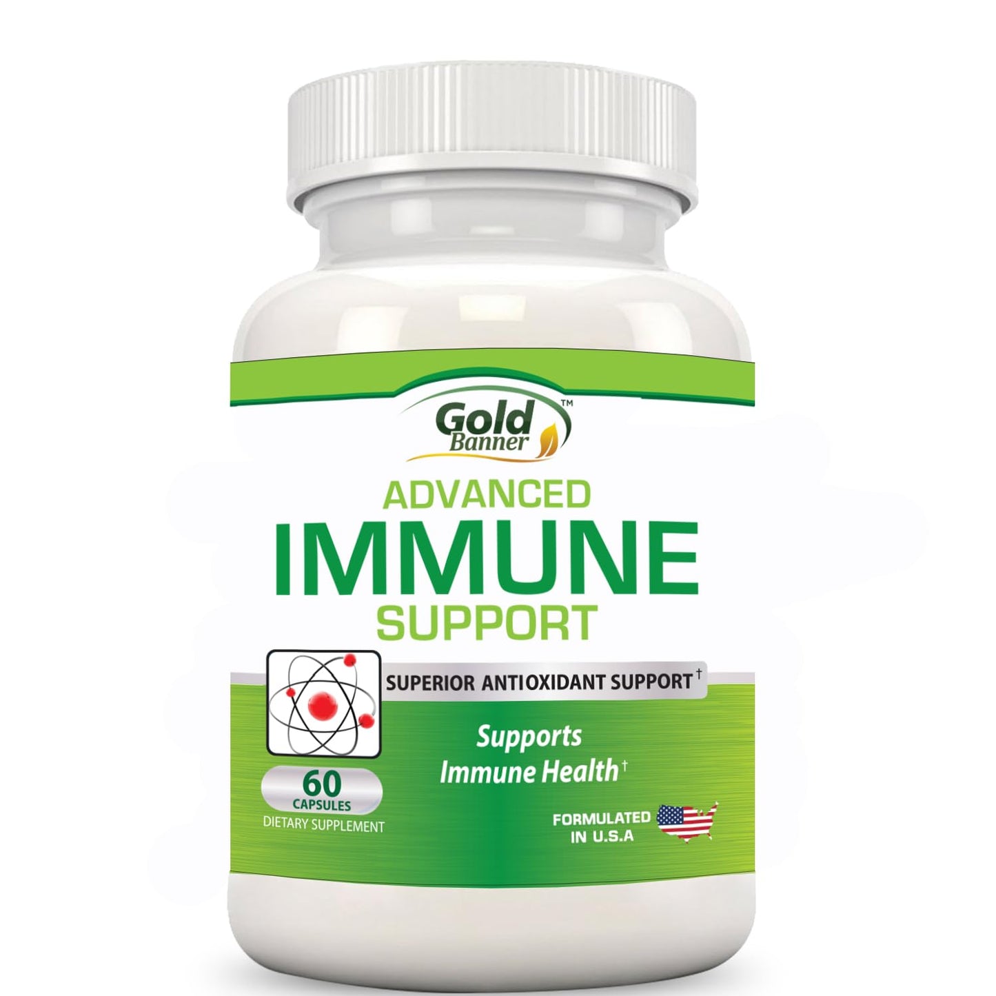 Gold Banner Immune Support Supplement Superior Antioxidant Capsules, 60 Count