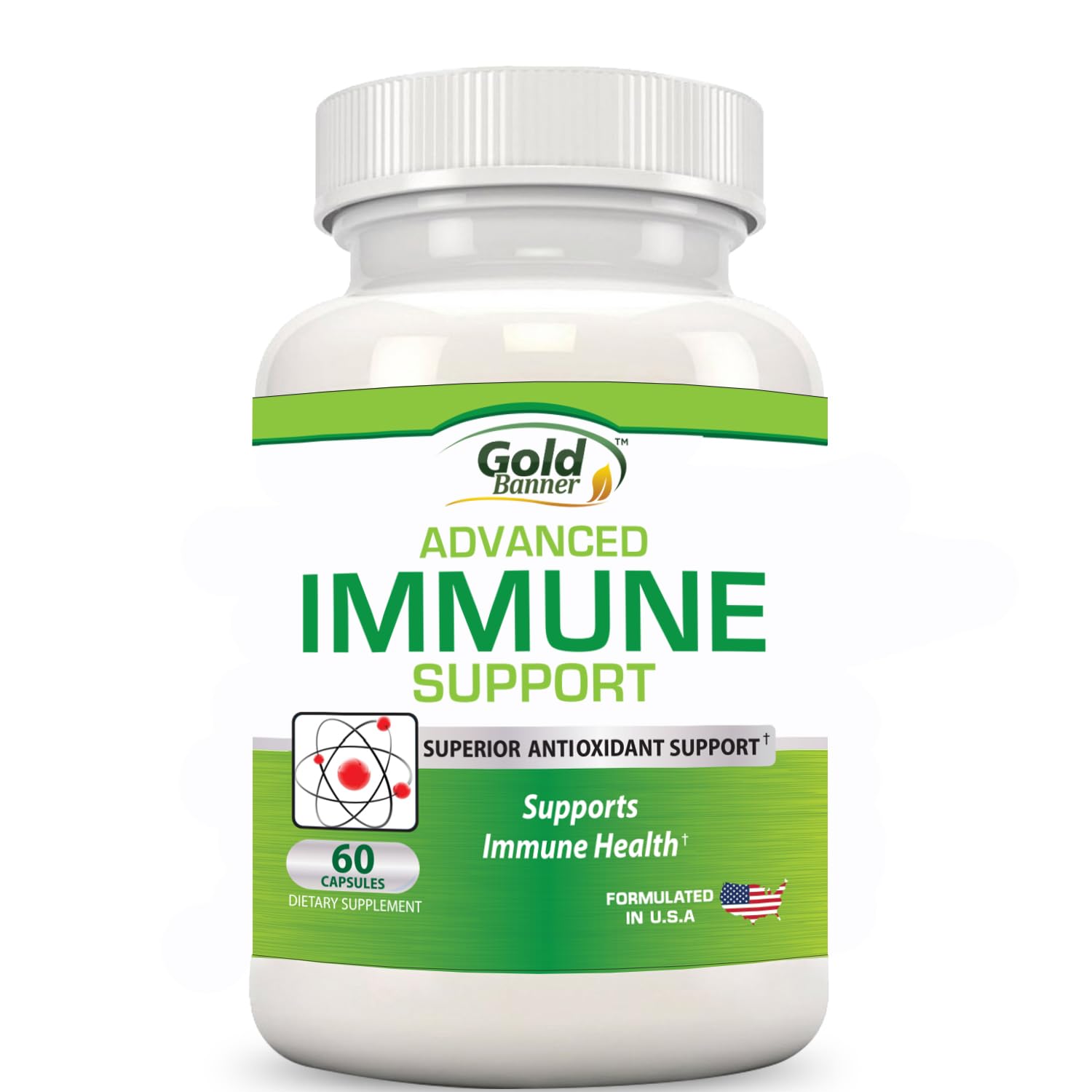 Gold Banner Immune Support Supplement Superior Antioxidant Capsules, 60 Count