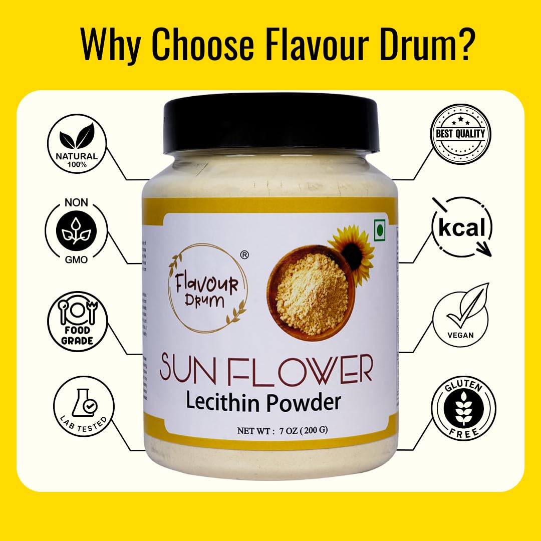 Flavour Drum Sunflower Lecithin Powder 7 Ounce
