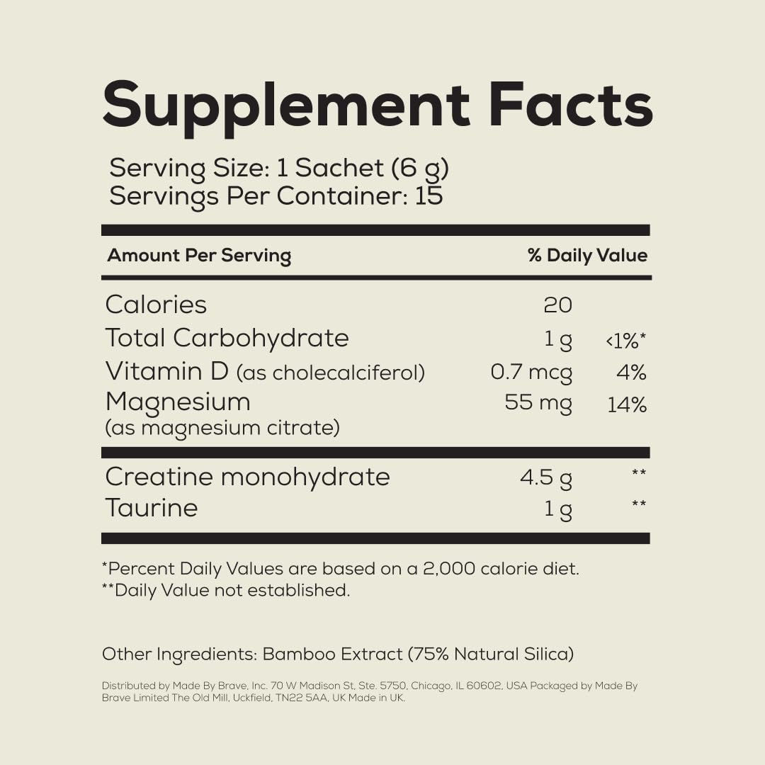 Ancient + Brave True Creatine+ Powder, 3.15 oz