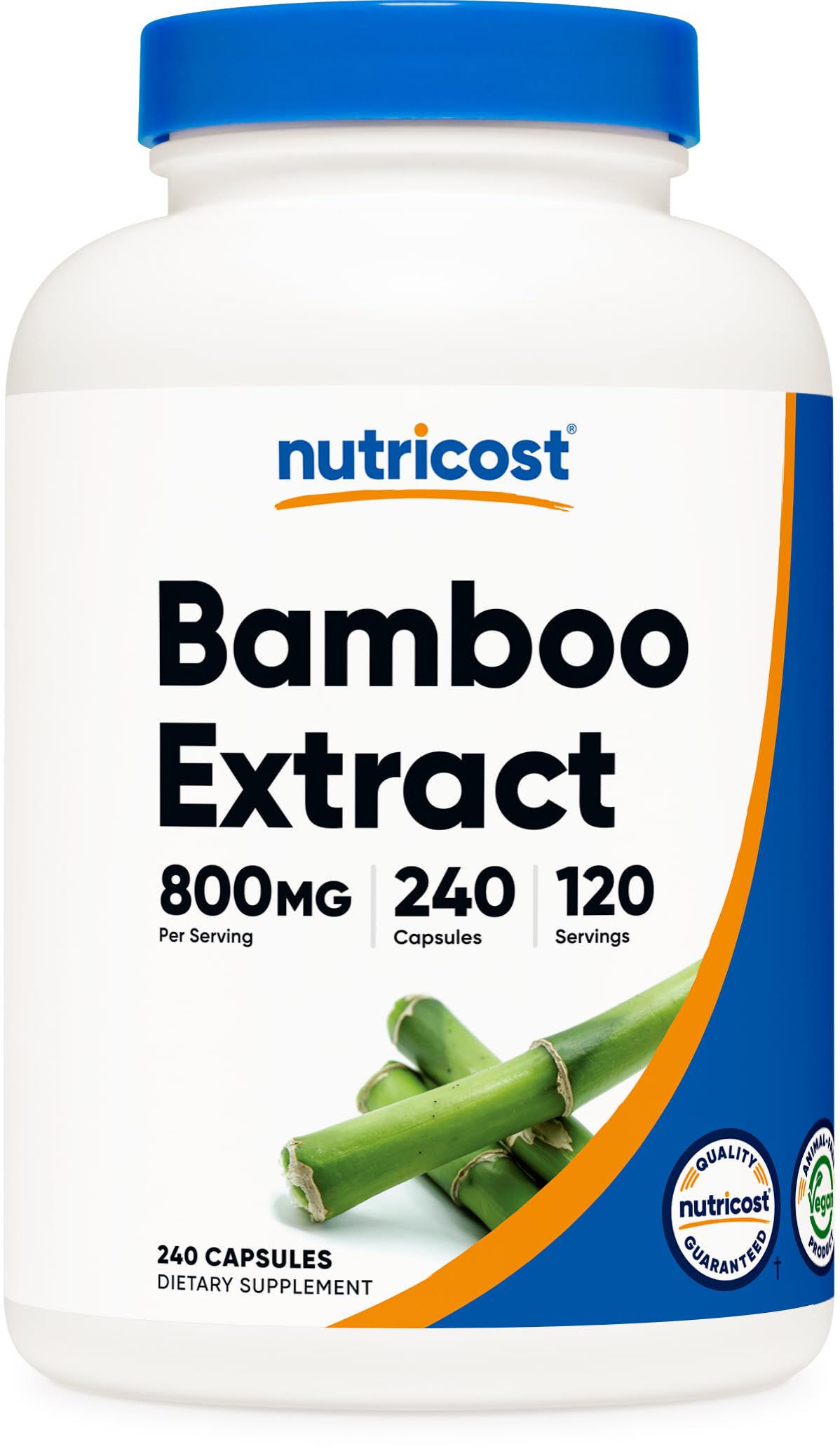 Nutricost Bamboo Extract 400 mg Capsules 240 Count